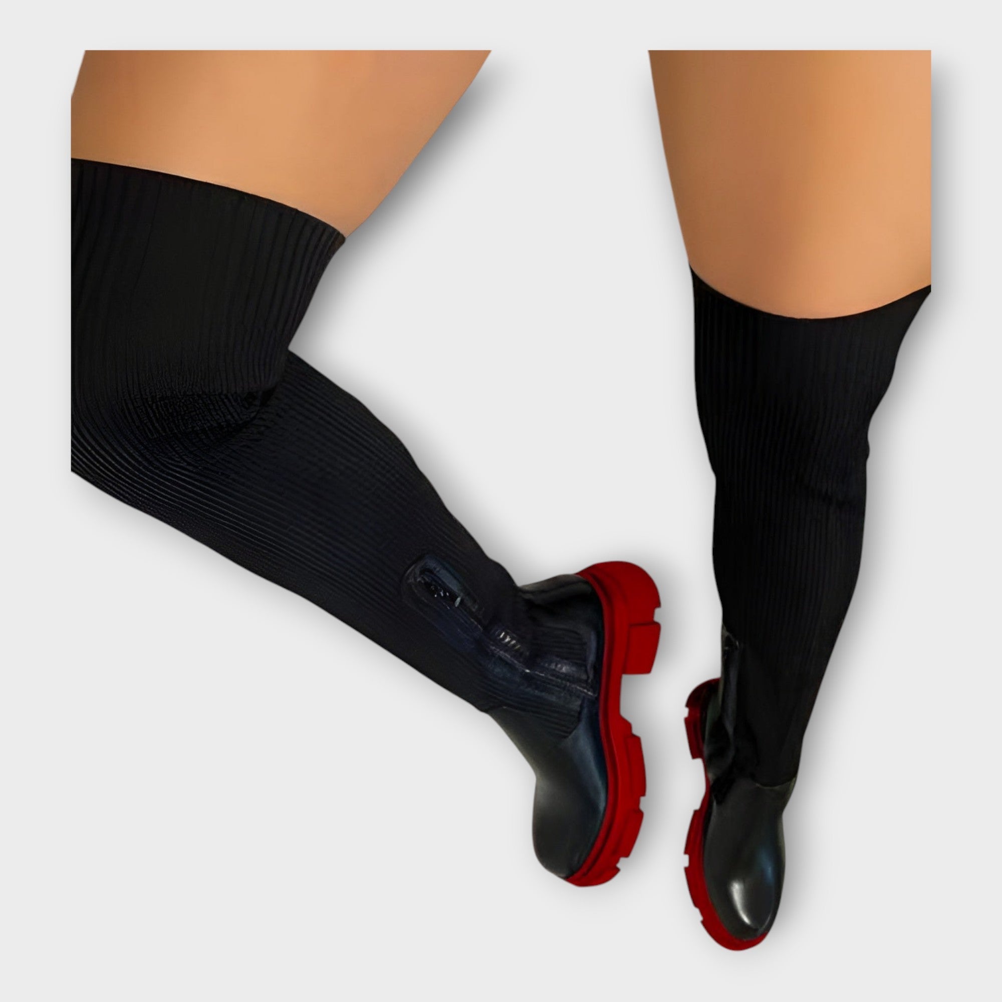 Moderní Kozačky S Minimalistickým Designem Univerzální Styl