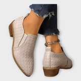 Elegantní Slip On Boty S Nízkým Podpatkem Pro Příležitost