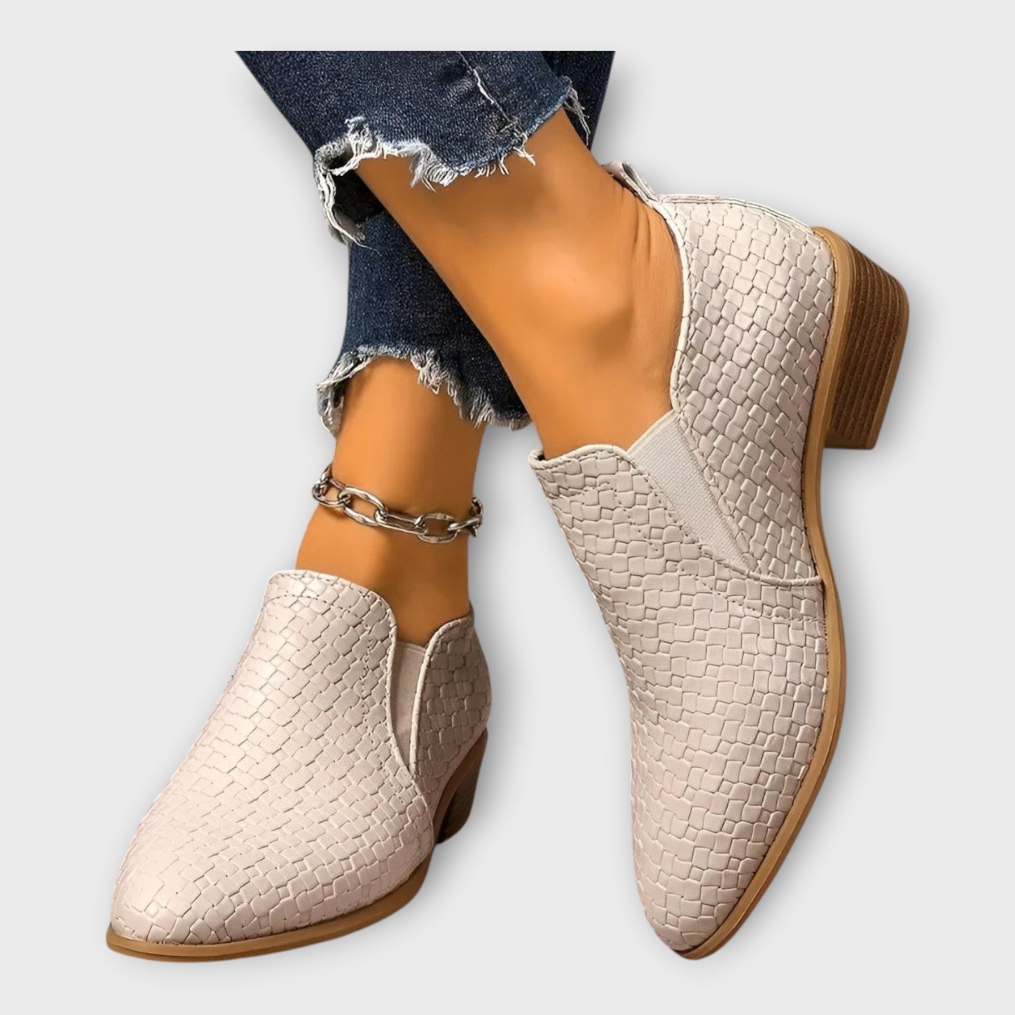 Elegantní Slip On Boty S Nízkým Podpatkem Pro Příležitost