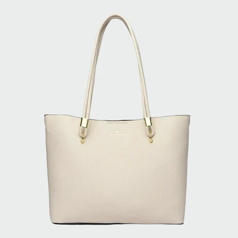 Nadčasová Elegantní Tote Taška Ženy Černá Syntetická Kůže