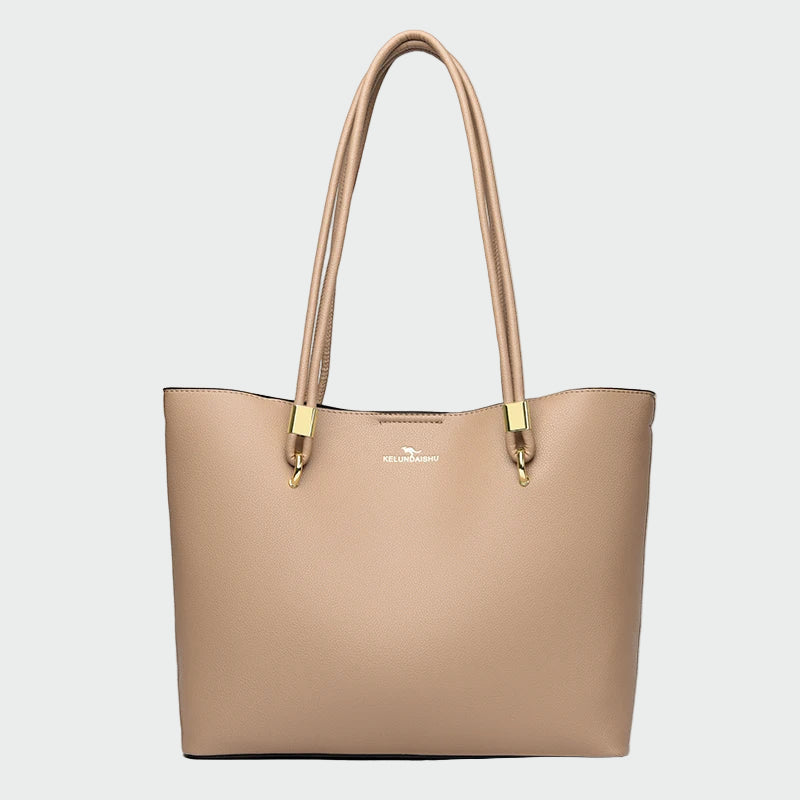 Nadčasová Elegantní Tote Taška Ženy Černá Syntetická Kůže