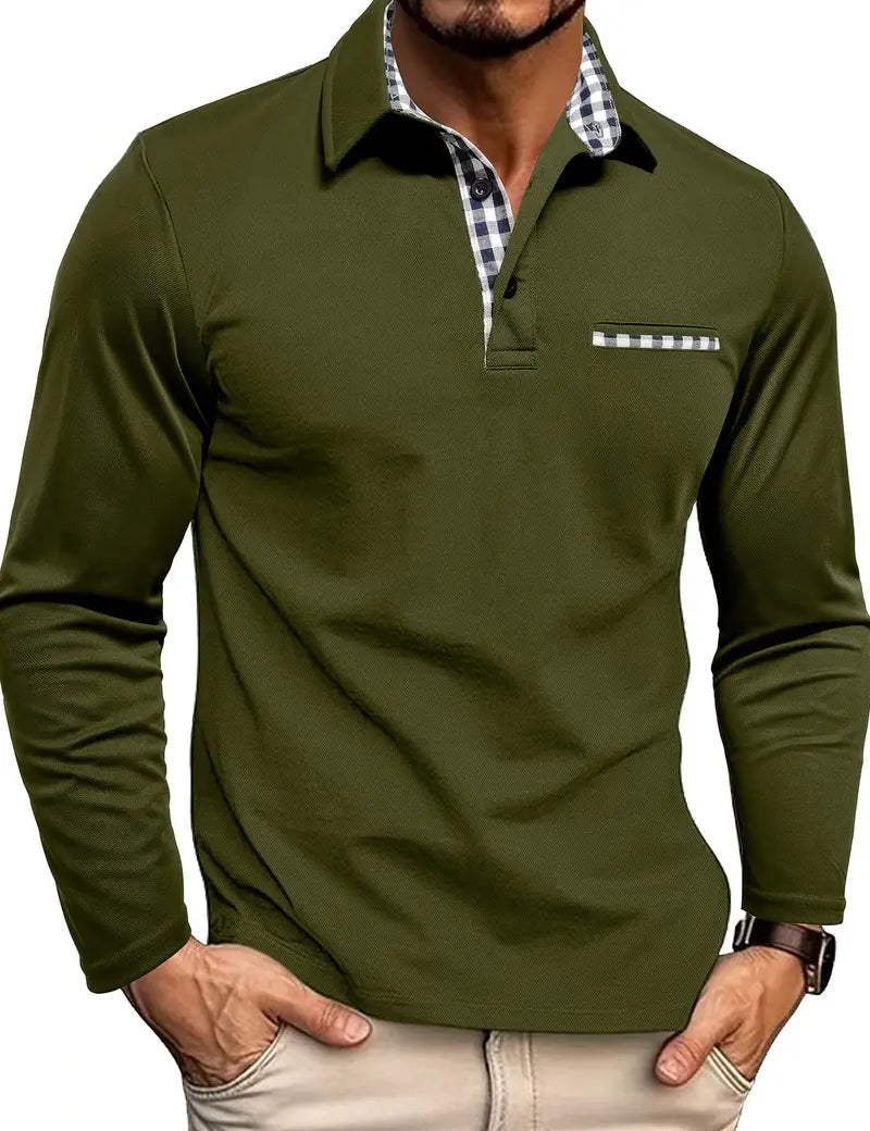 Polo Shirt with Long Sleeves