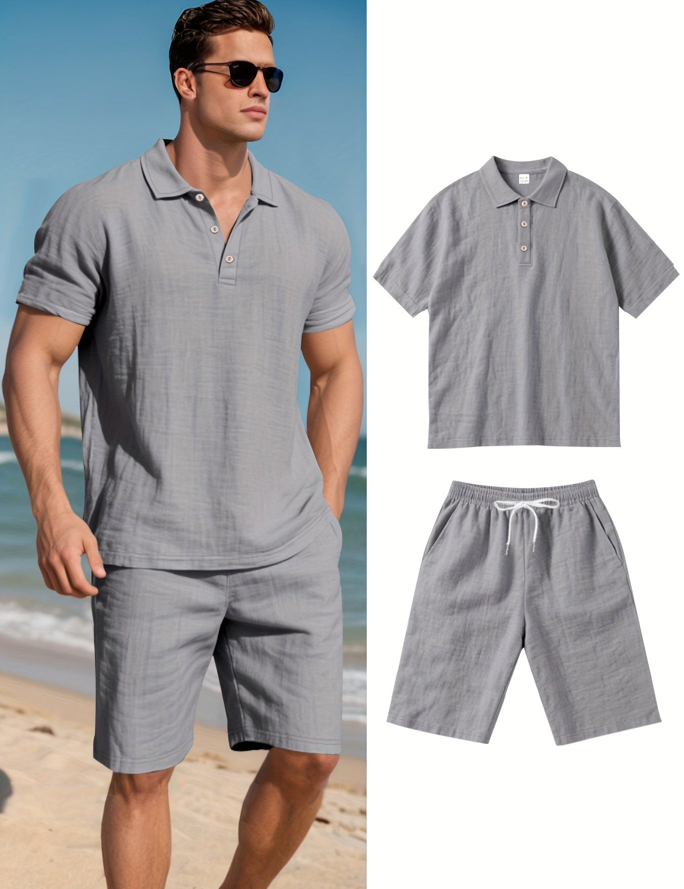 Lenový Letní Pánský Set