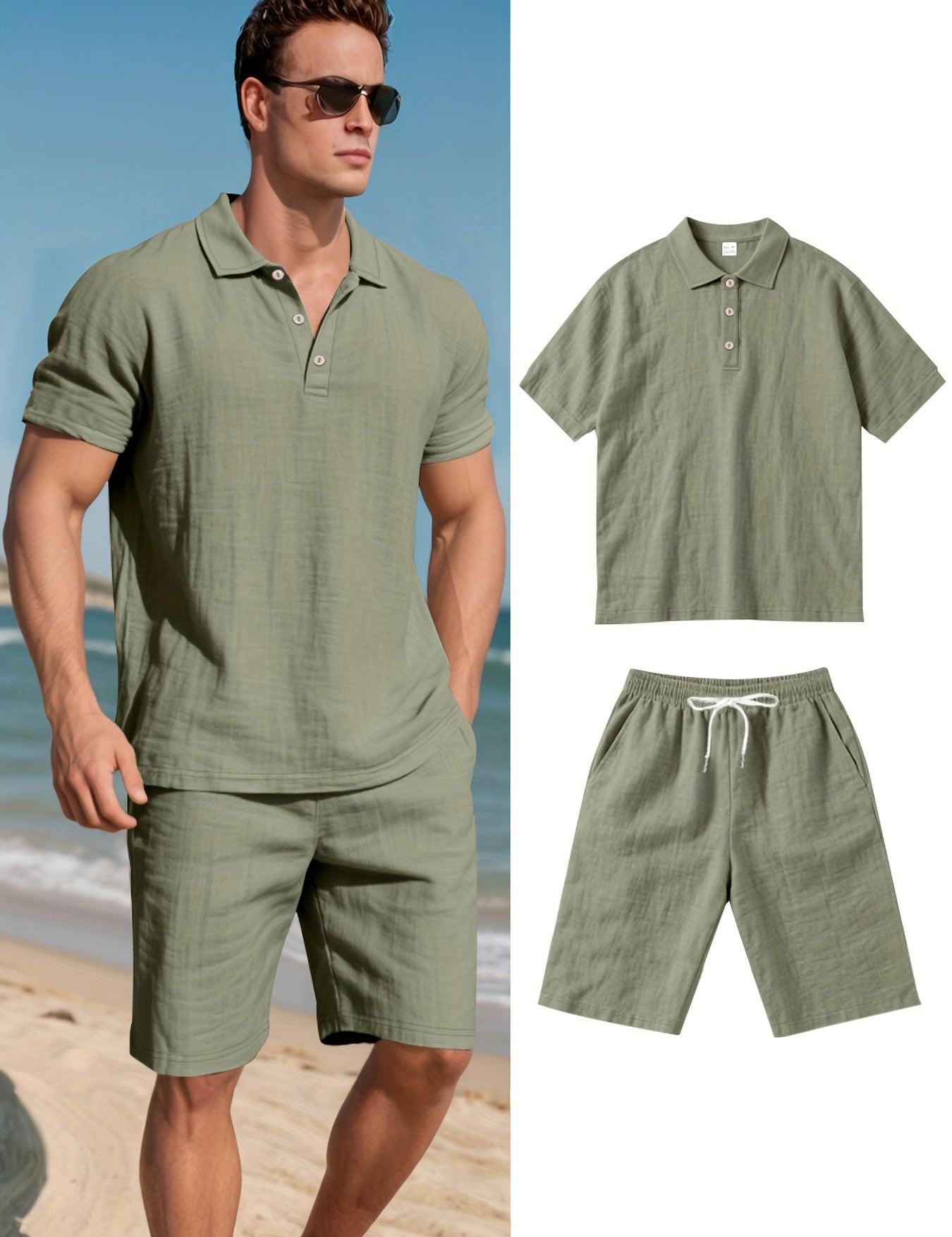 Lenový Letní Pánský Set