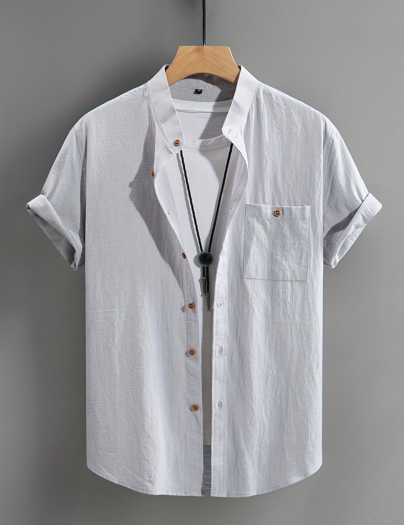 Lehká Košile Krátký Rukáv