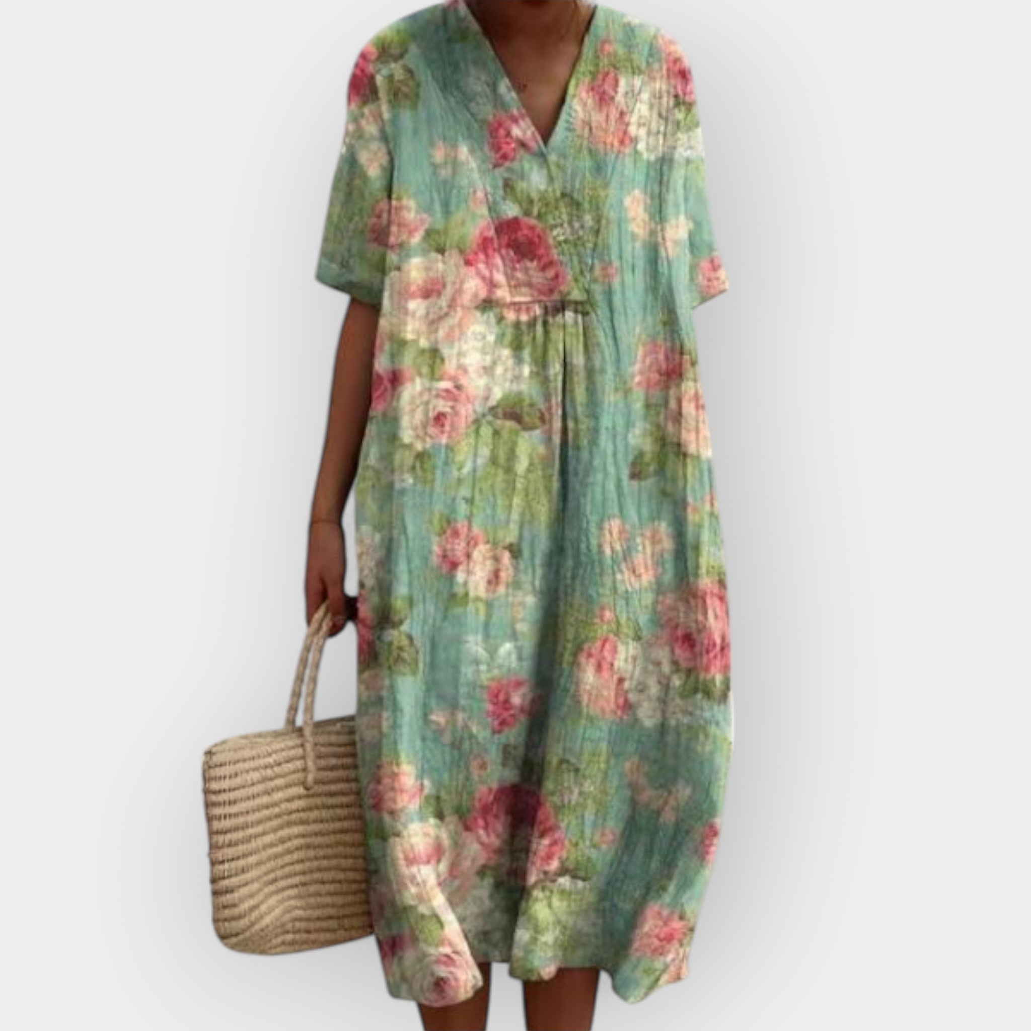 Květinové Šaty Pro Teplé Dny Lehký Letní Model Pro Ženy