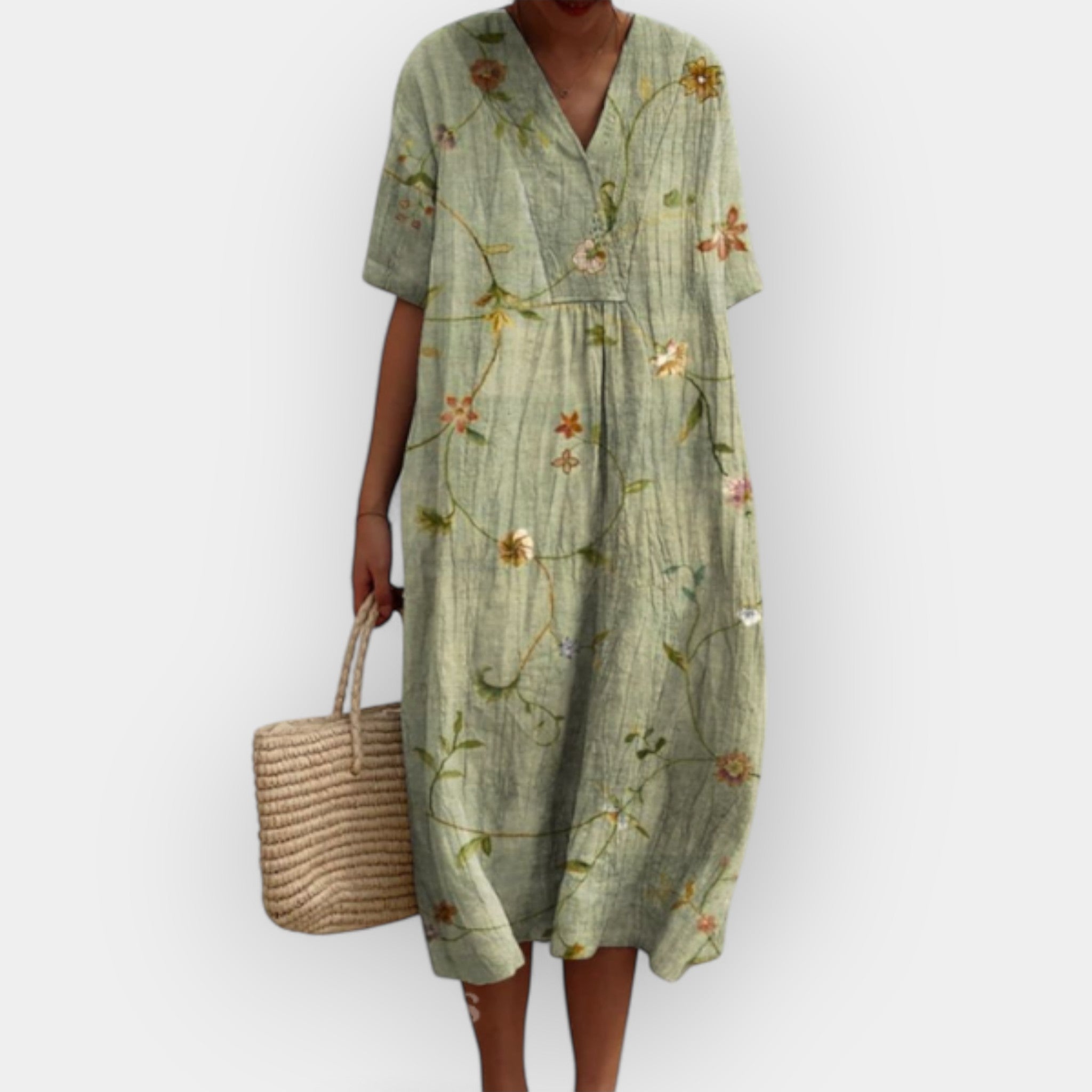 Květinové Šaty Pro Teplé Dny Lehký Letní Model Pro Ženy