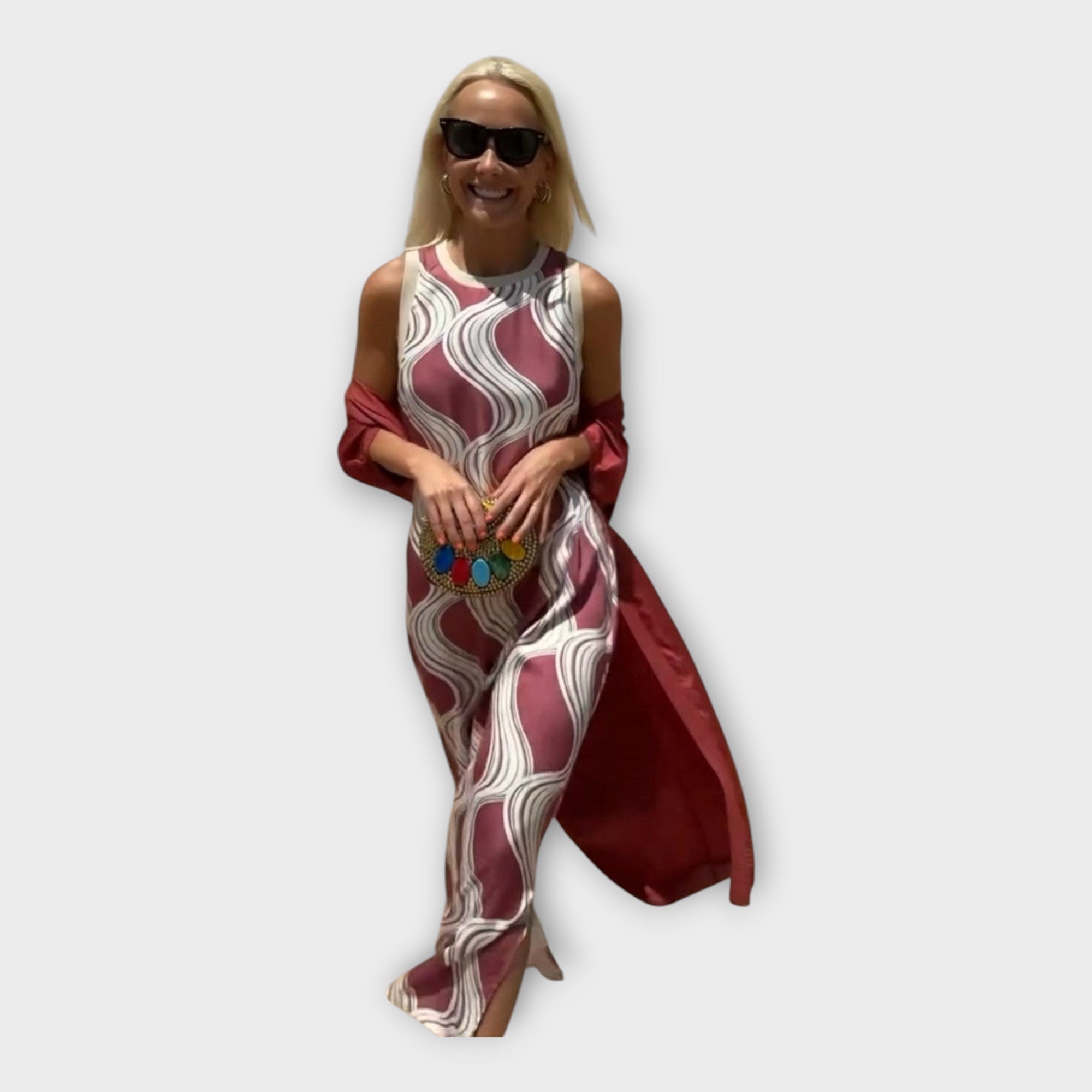 Maxi Šaty S Moderními Vlnitými Vzory Pro Každý Styl