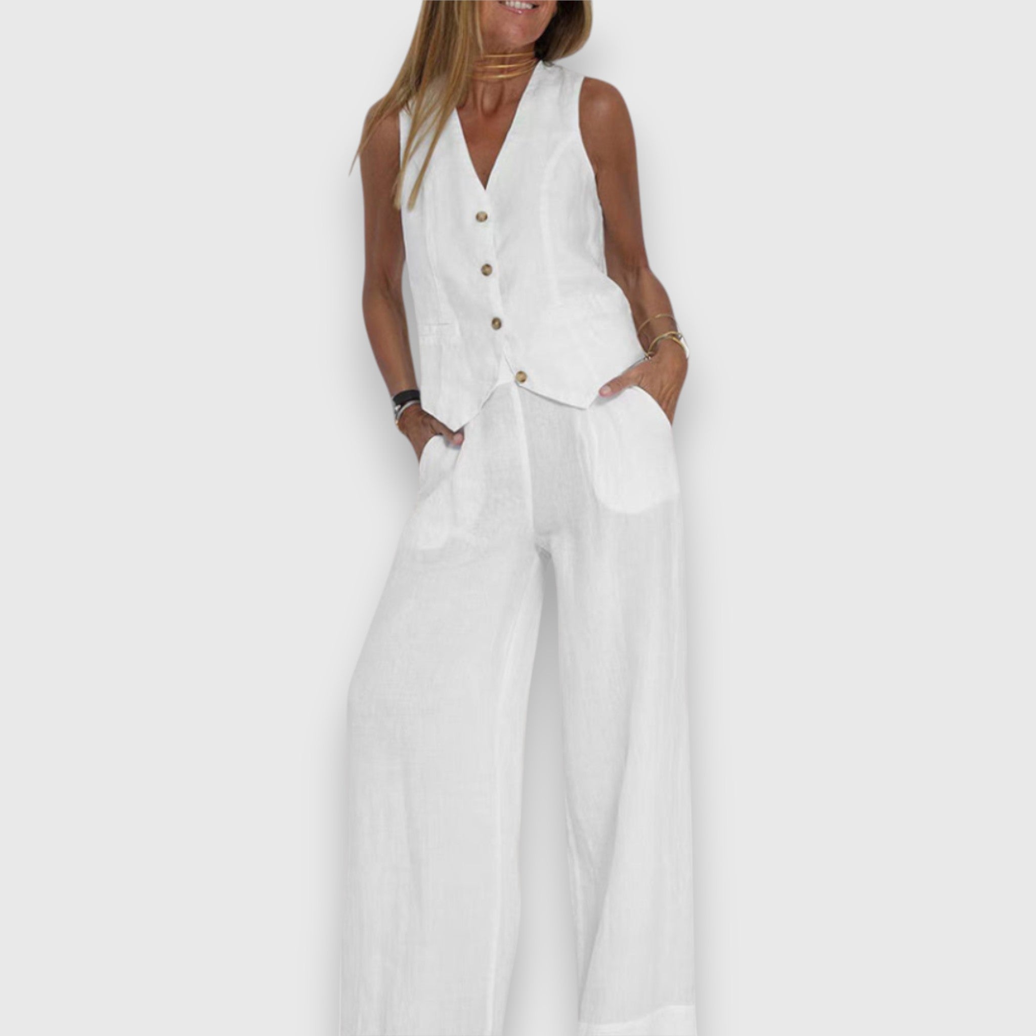 Dvoudílný Letní Set Nina Lehkost Elegantní Silueta Stylu