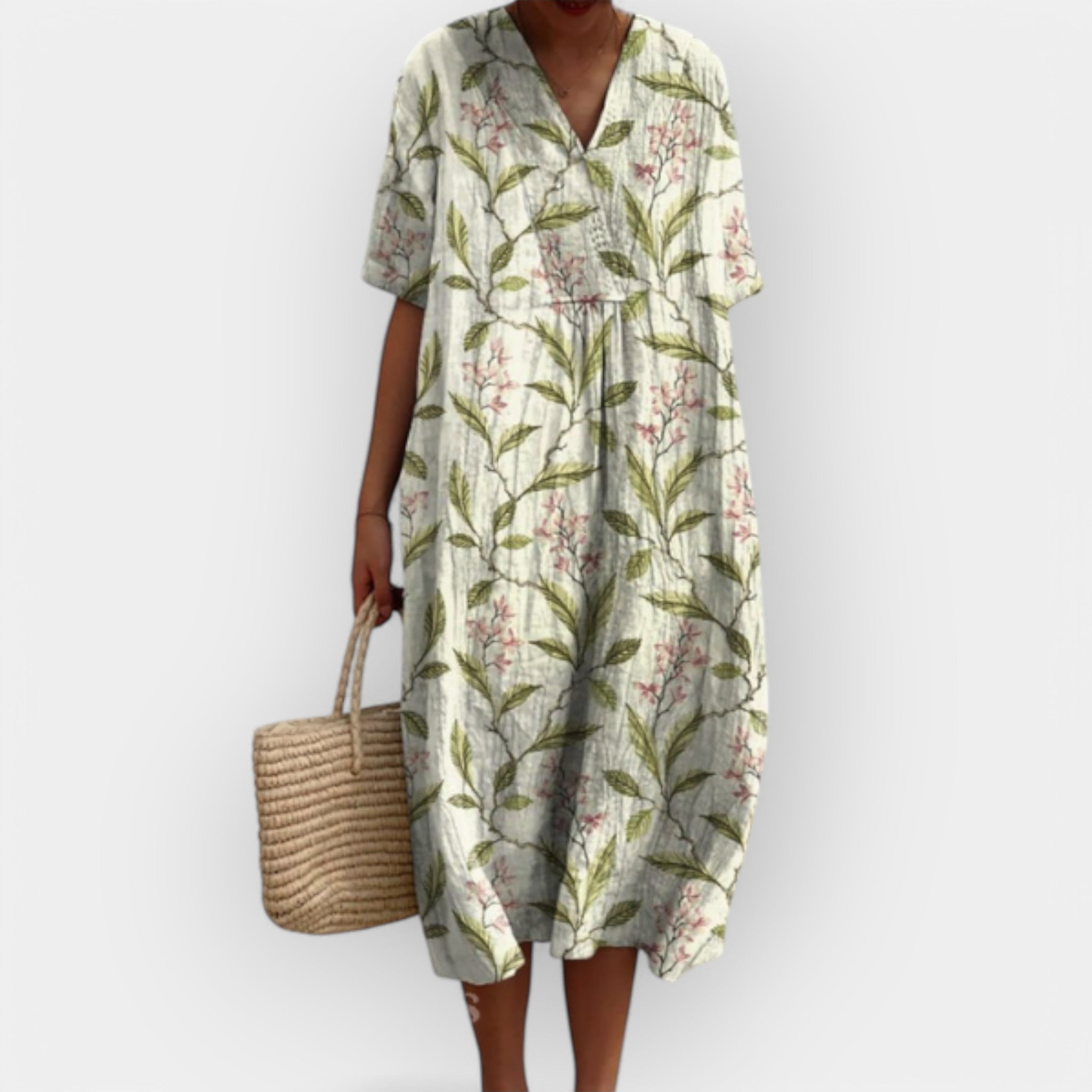 Květinové Šaty Pro Teplé Dny Lehký Letní Model Pro Ženy