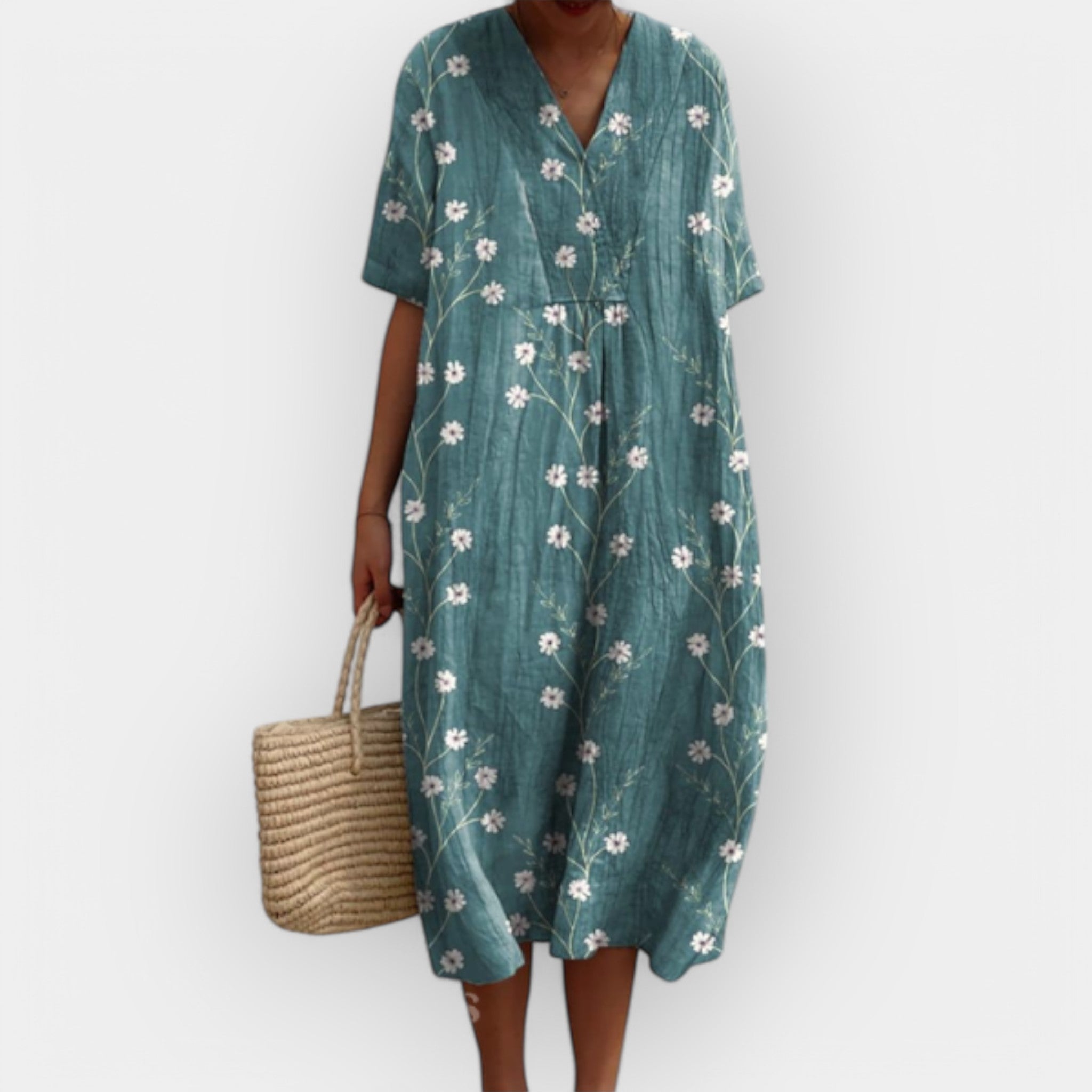 Květinové Šaty Pro Teplé Dny Lehký Letní Model Pro Ženy