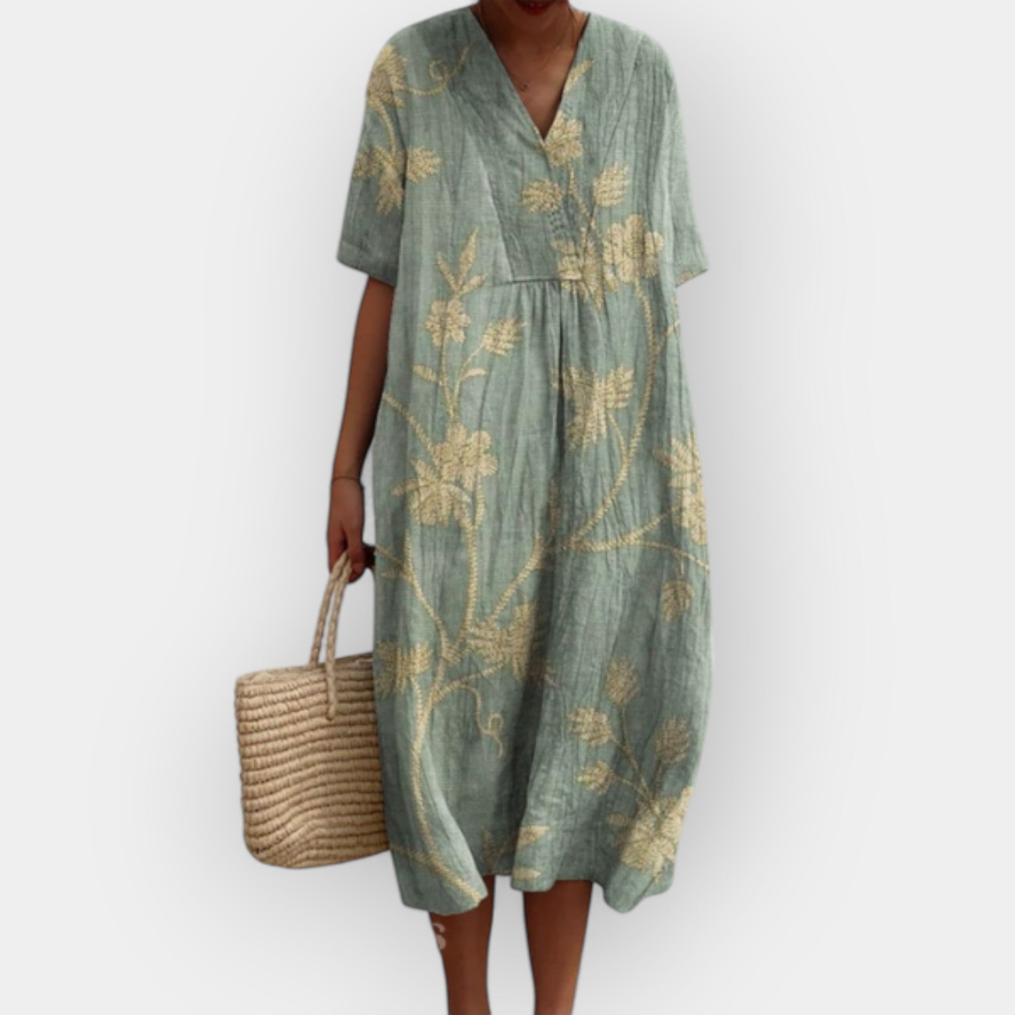 Květinové Šaty Pro Teplé Dny Lehký Letní Model Pro Ženy