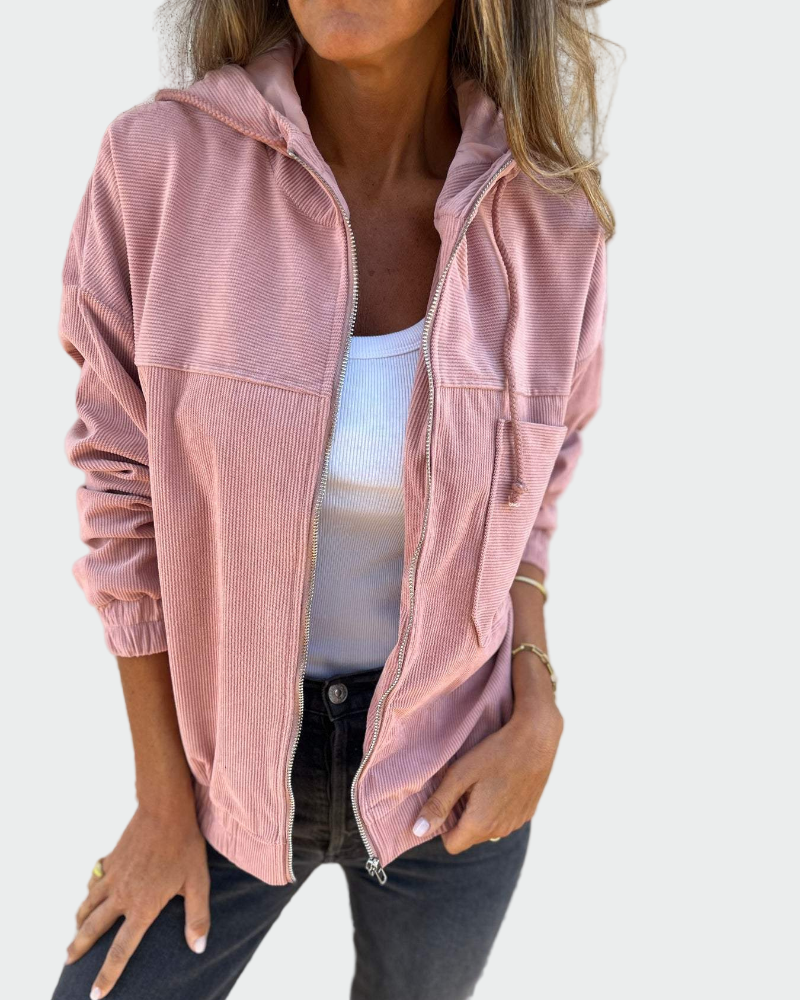 Sako Z Veluru Se Pruhovaným Vzorem Elegantní Vzhled