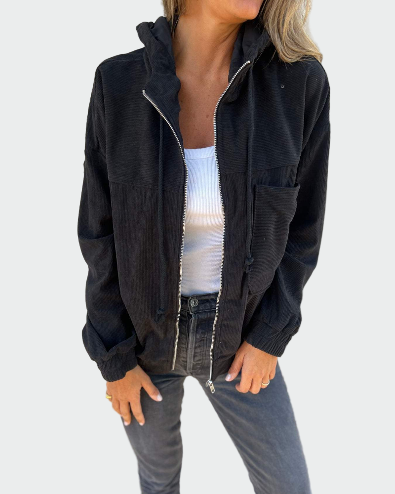 Sako Z Veluru Se Pruhovaným Vzorem Elegantní Vzhled