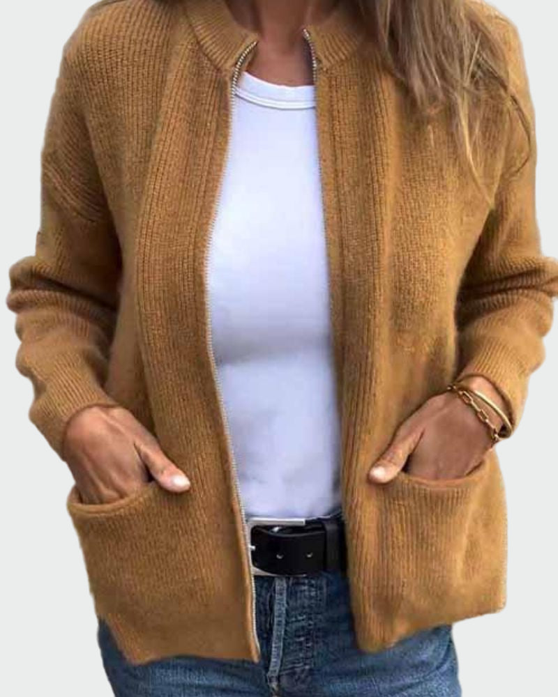 Pletený Bavlněný Kardigan Prodyšný a Elegantní Sezónní