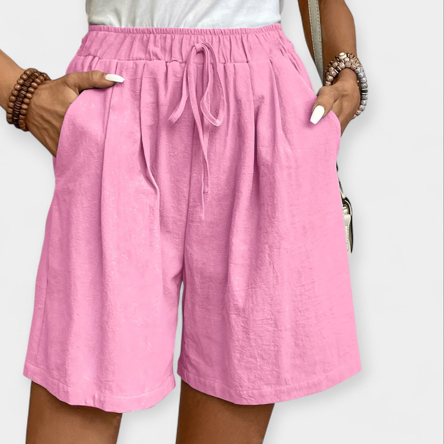 Vzdušné Šortky Lehký Letní Styl Pro Dovolenkový Outfit