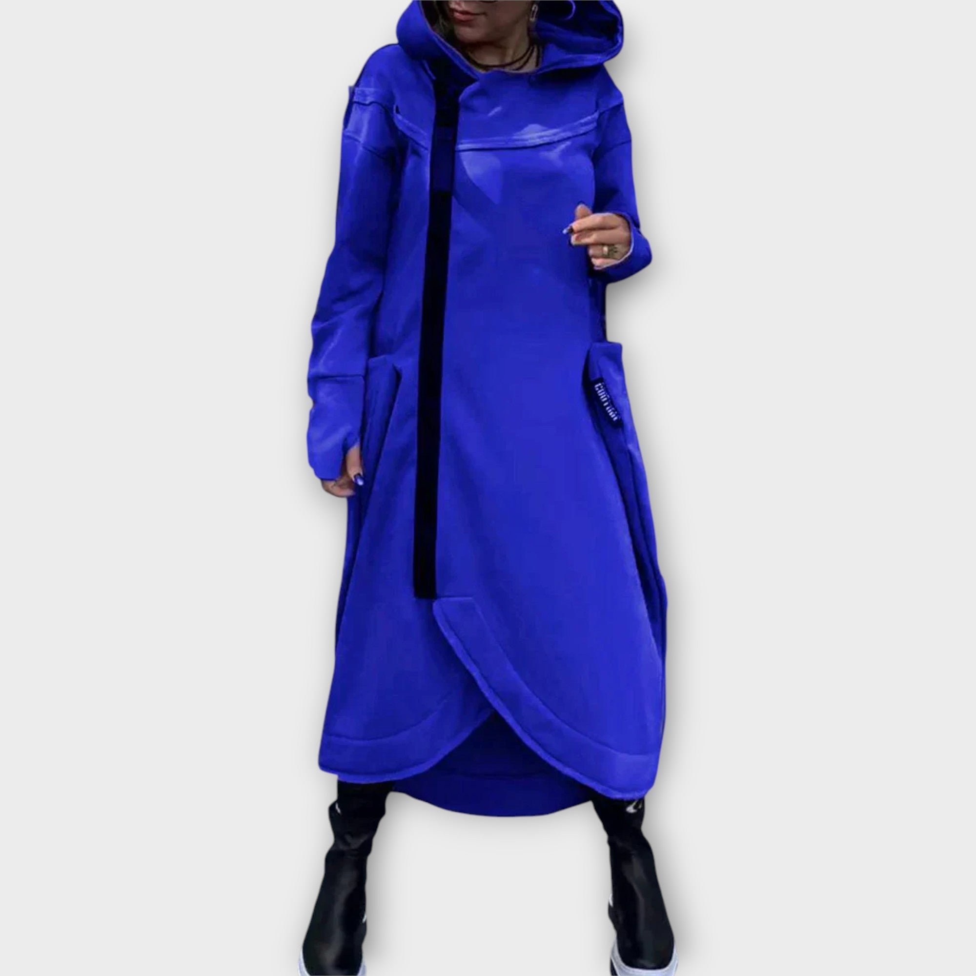 Dlouhá Parka S Moderním Designem A Volným Střihem Elegantní