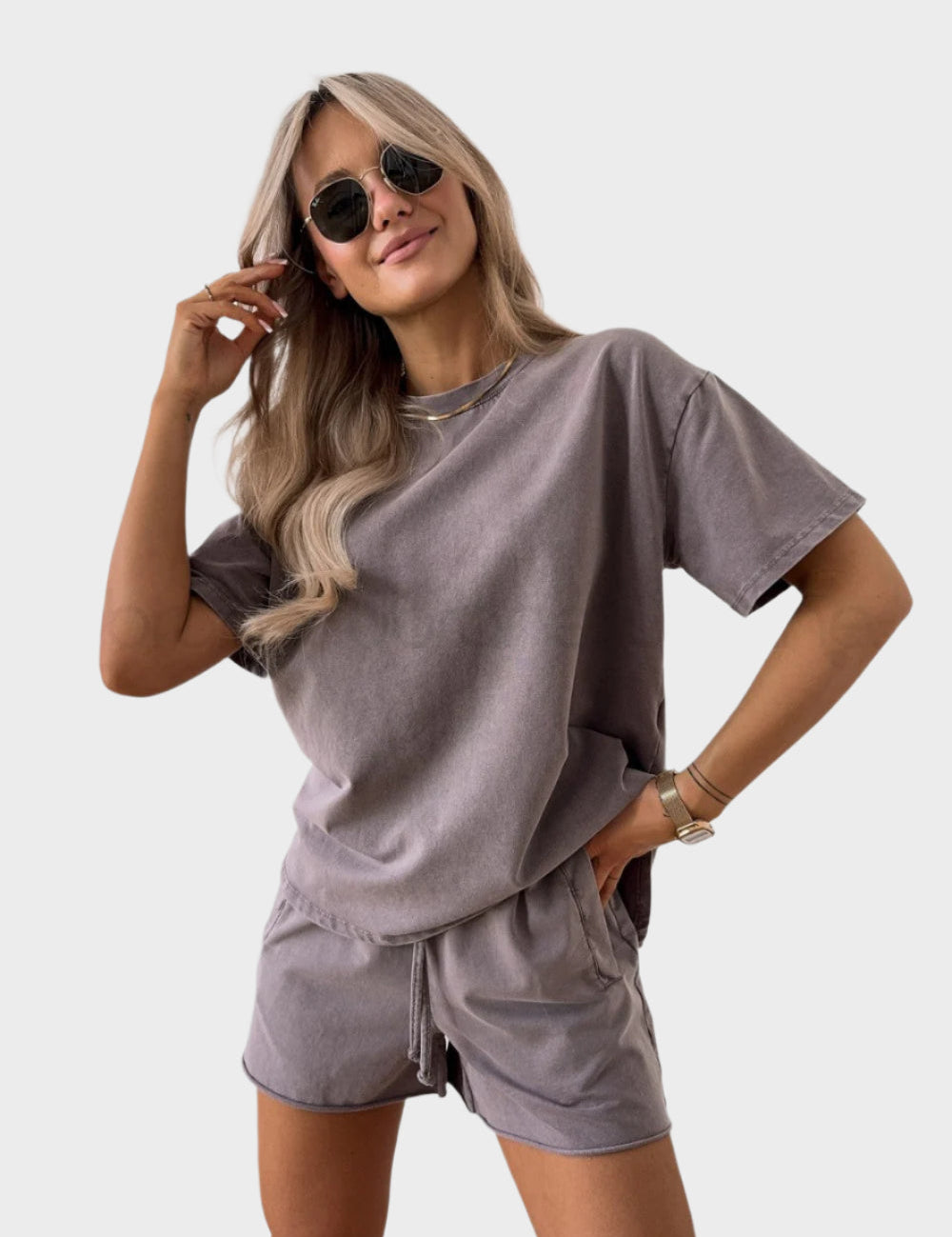 Casual Souprava Mikina a Jogger Kalhoty Oversized Pohodlí