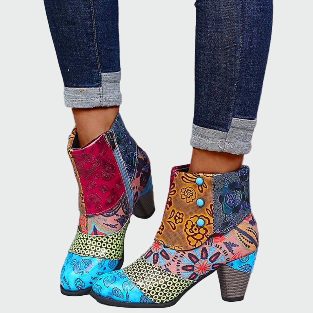 Dámské Ortopedické Nepromokavé Boty Boho Chic Design