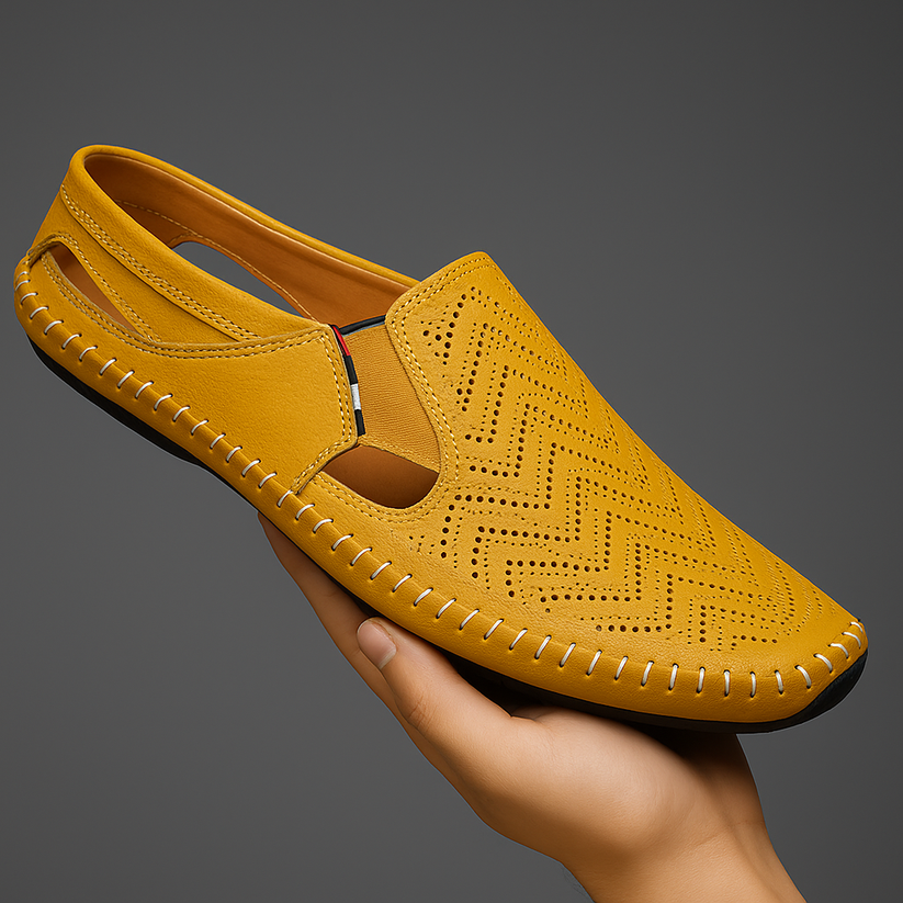 Kožené Páskové Sandály