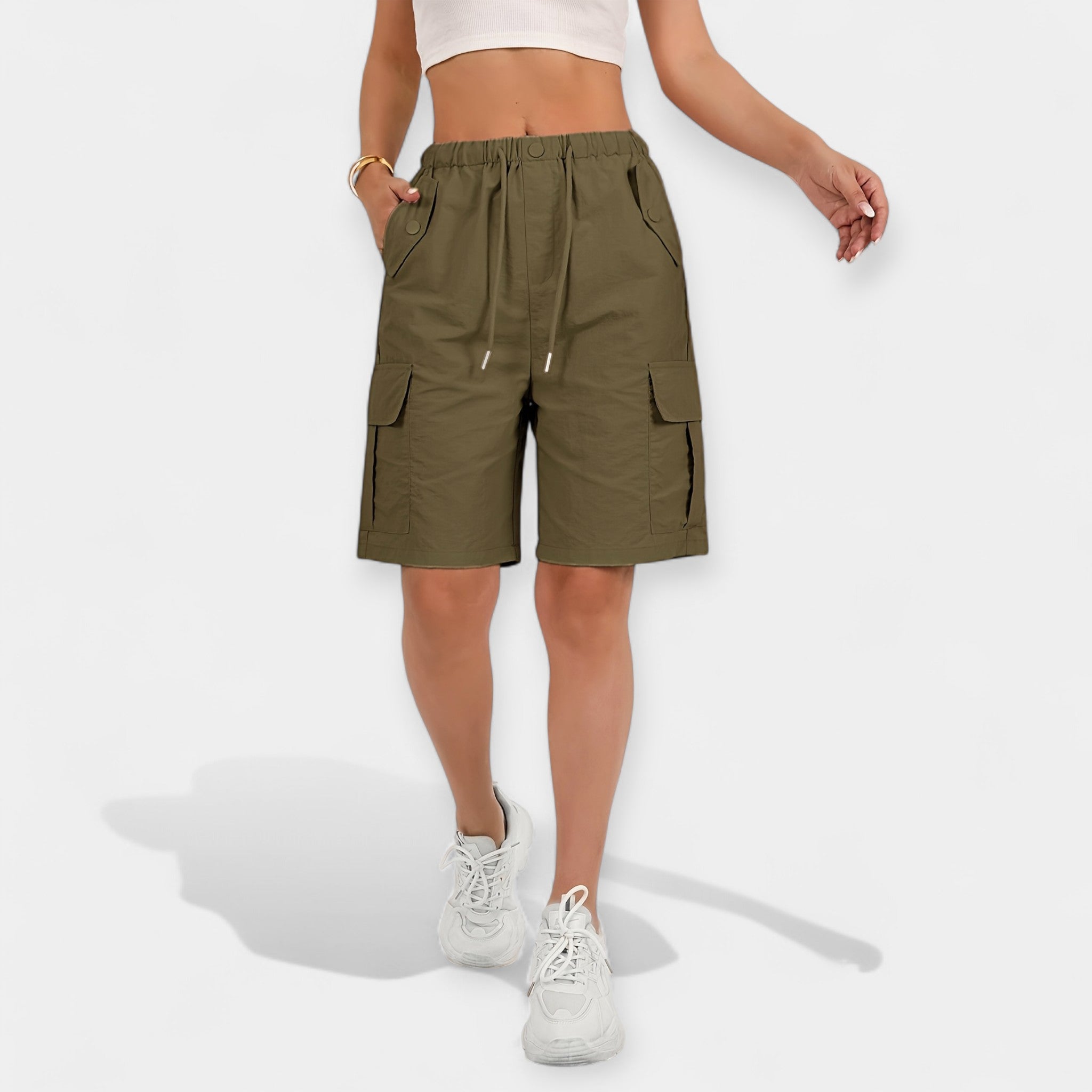 Dámské Letní Cargo Šortky Lehké Pohodlné Stylové Trendy
