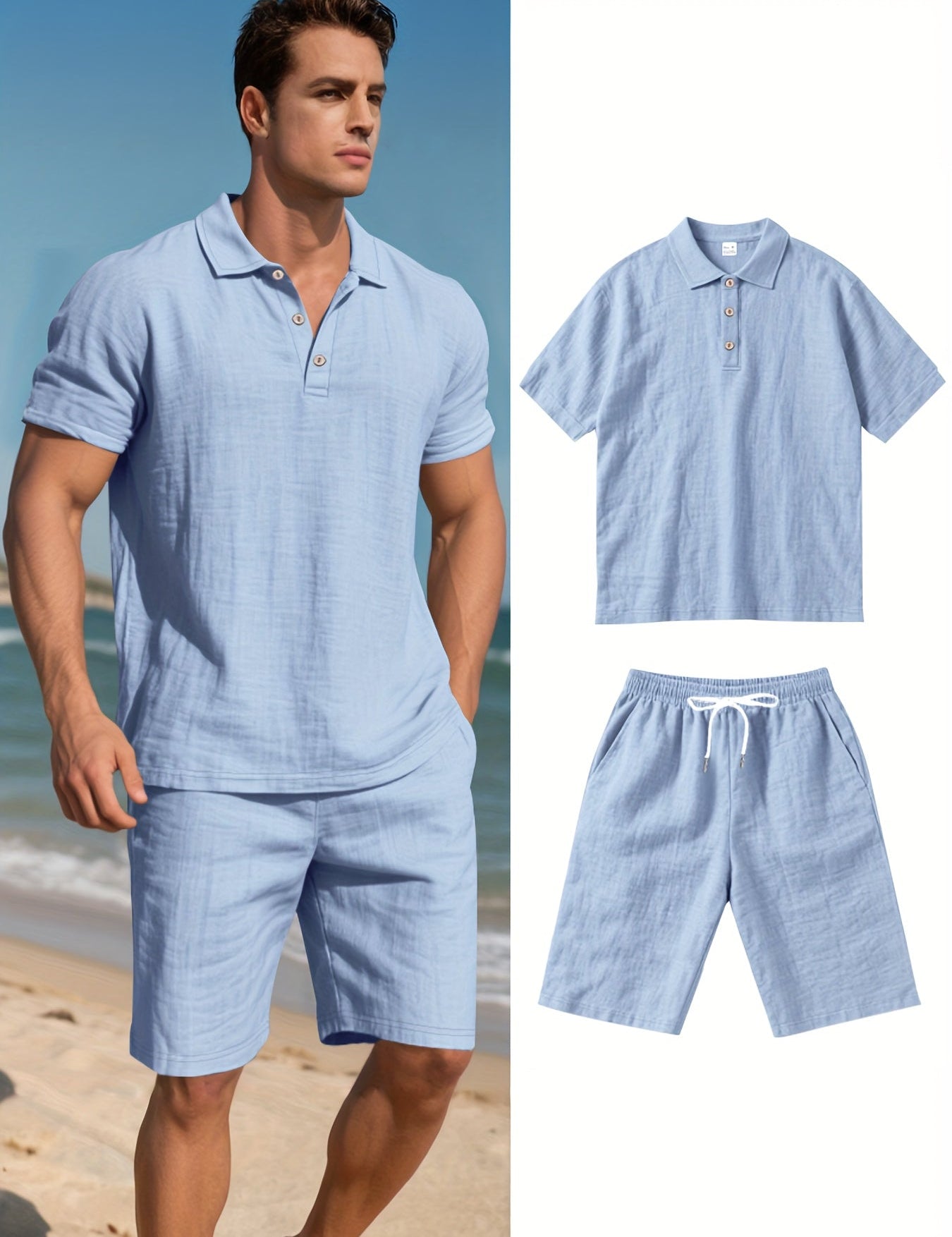 Lenový Letní Pánský Set