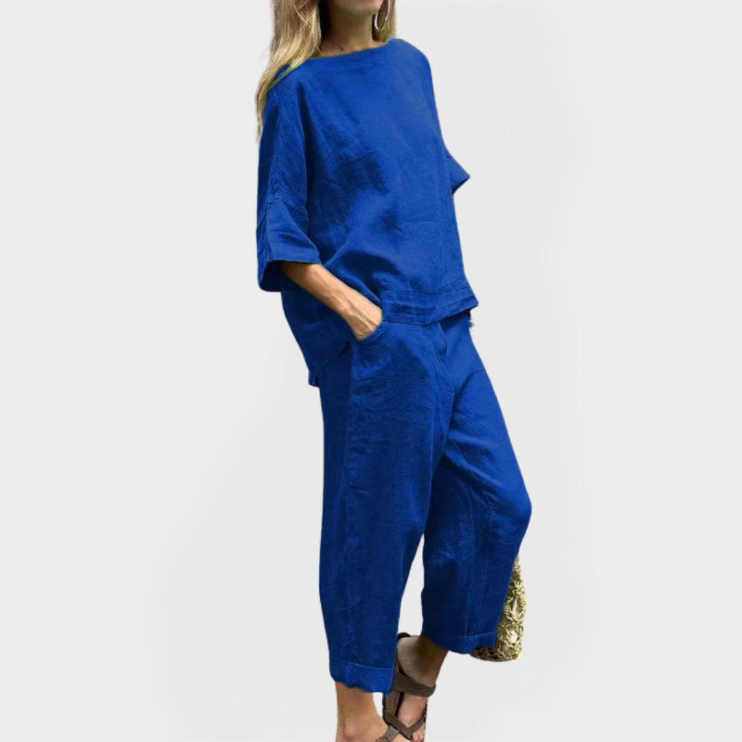 Letní Set Šaty S Odkrytými Rameny A Lehkým Látkou Stylově