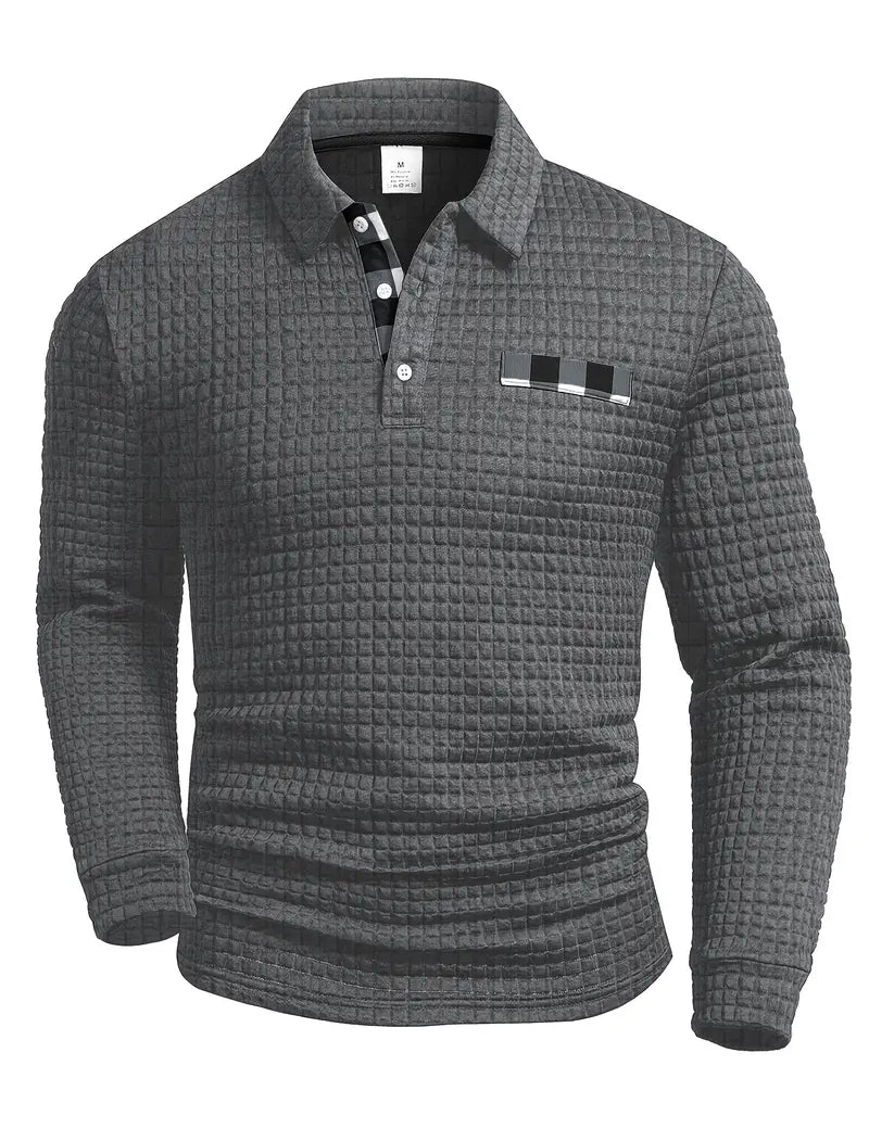 Ribbed Polo Sweater