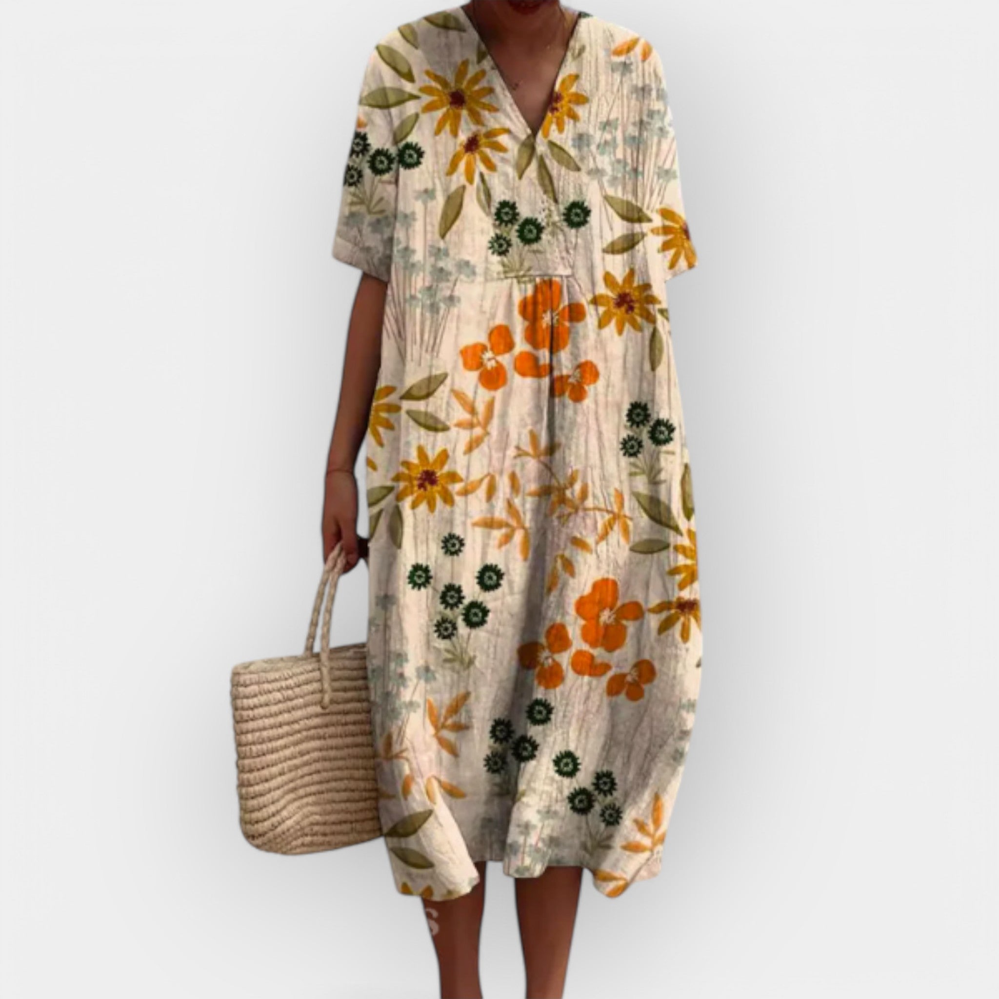 Květinové Šaty Pro Teplé Dny Lehký Letní Model Pro Ženy