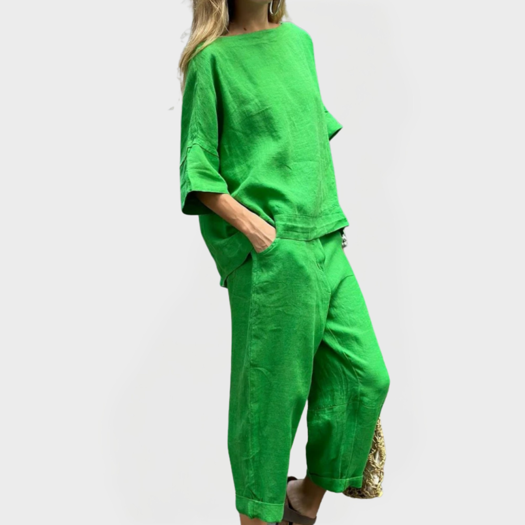 Letní Set Šaty S Odkrytými Rameny A Lehkým Látkou Stylově