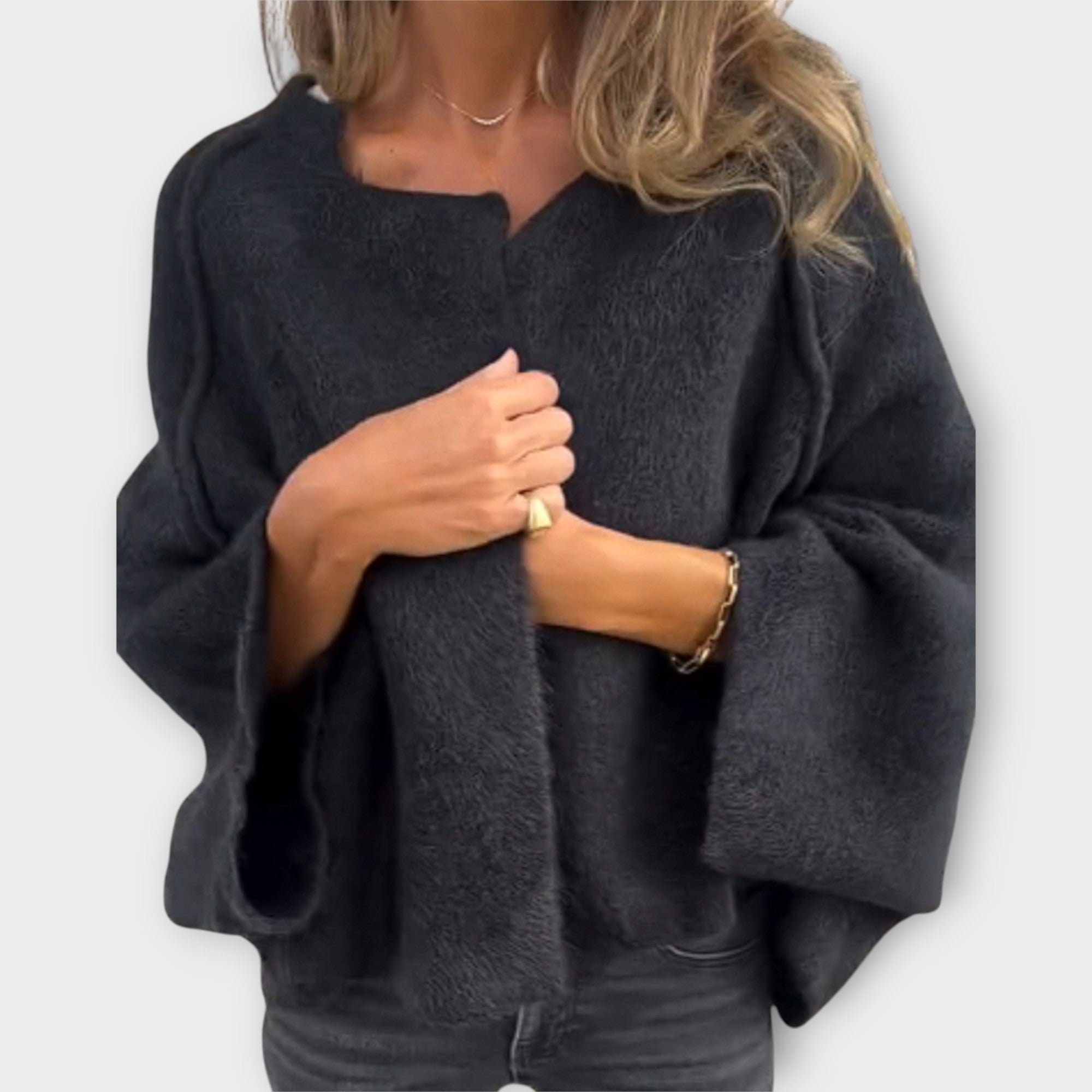 Elegantní Kardigan Se Minimalistickým Designem Denní Vzhled