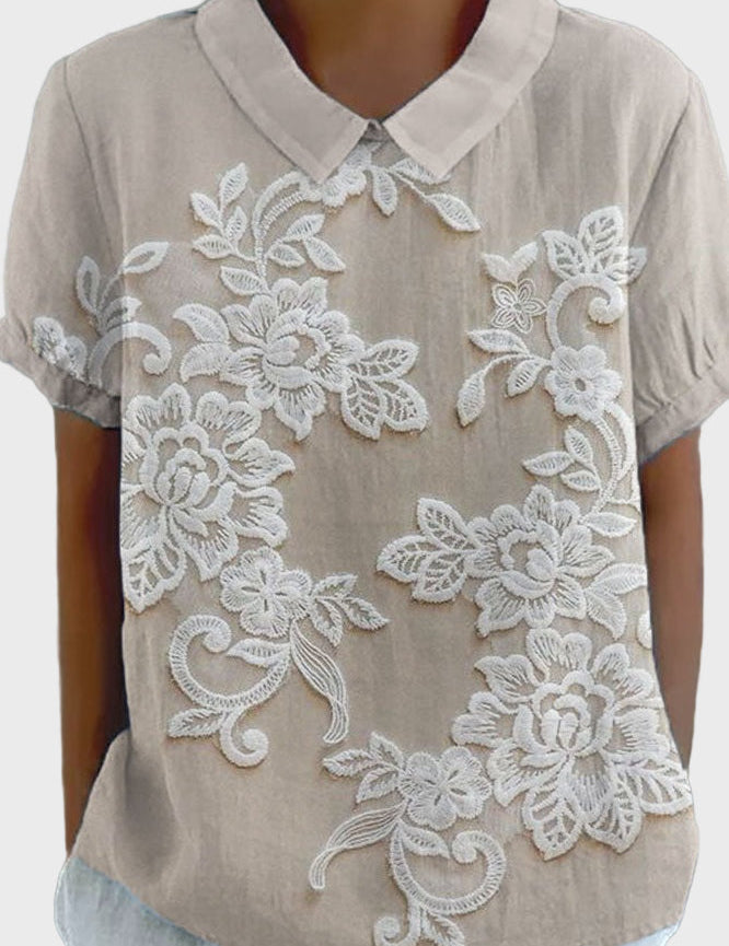 Liliová Blůza S Límcem Elegantní Pro Každou Příležitost