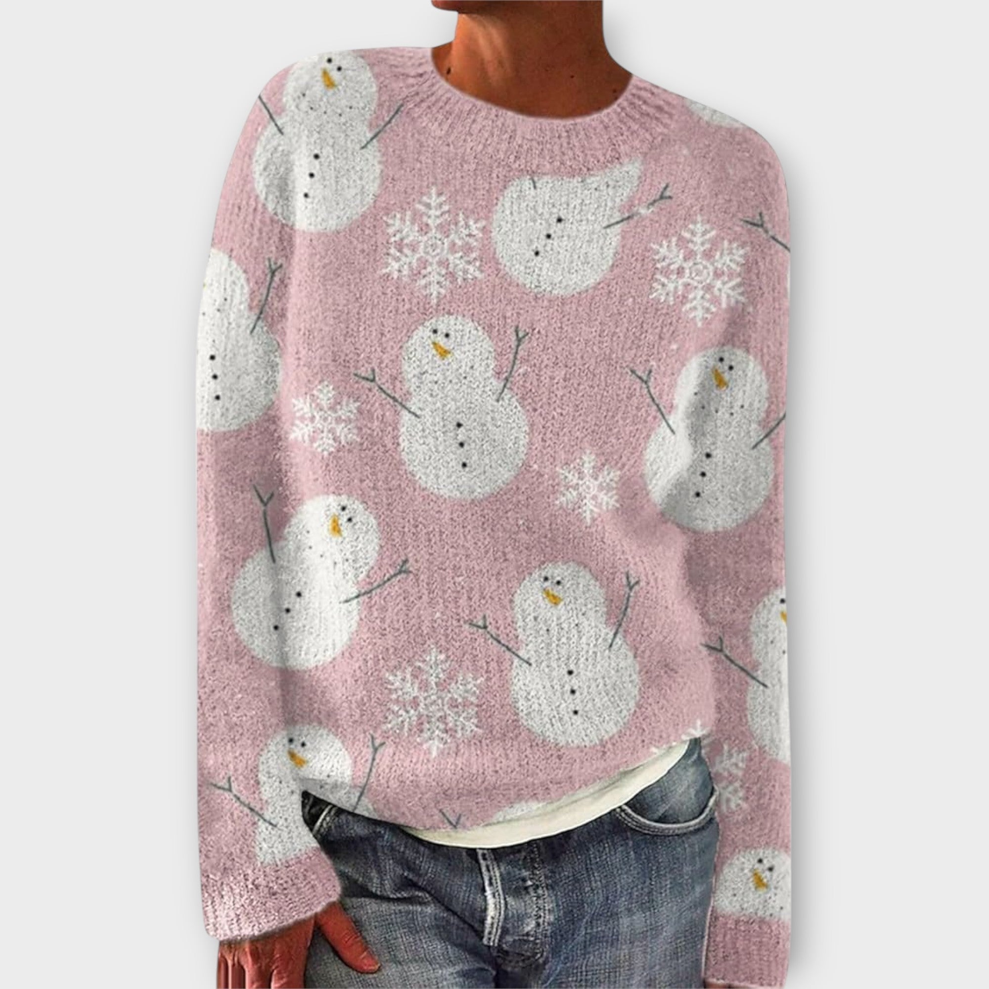 Šimon Pohodlný Vánoční Svetr Pro Ženy Zimní Styl Elegantně