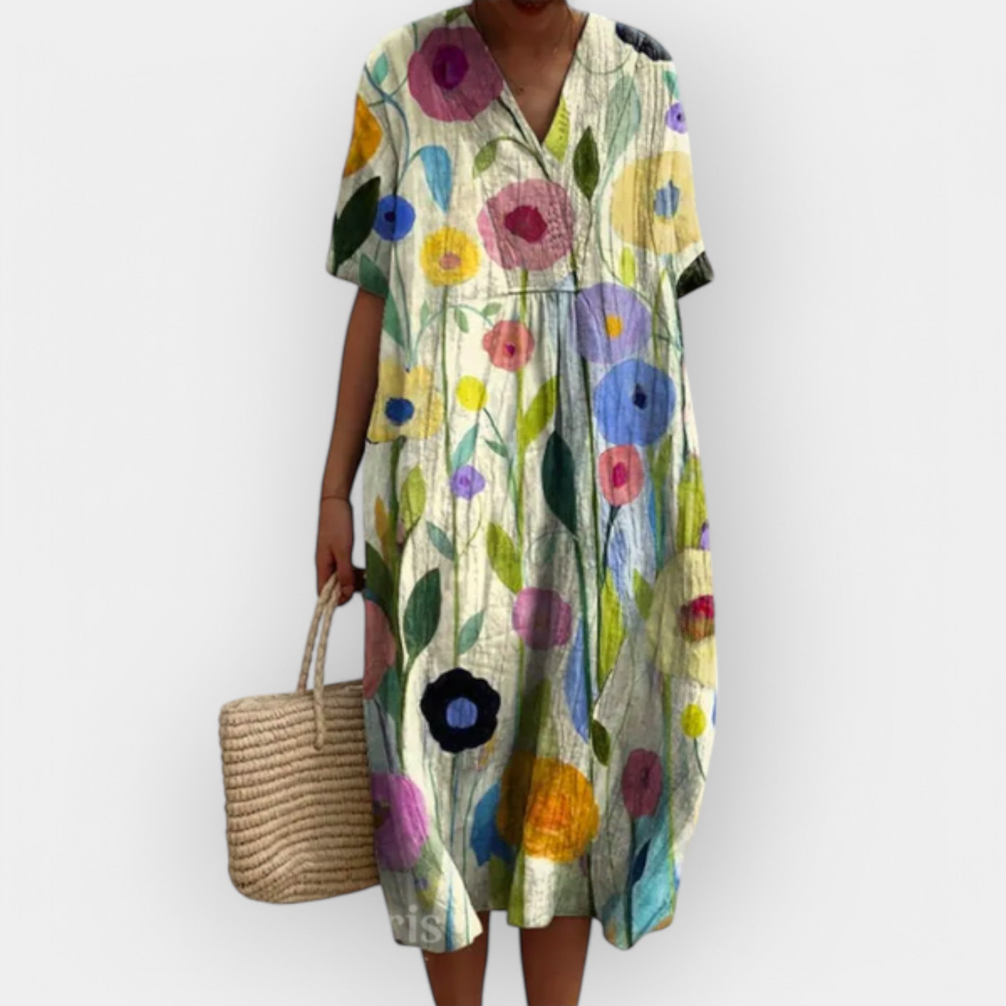 Květinové Šaty Pro Teplé Dny Lehký Letní Model Pro Ženy