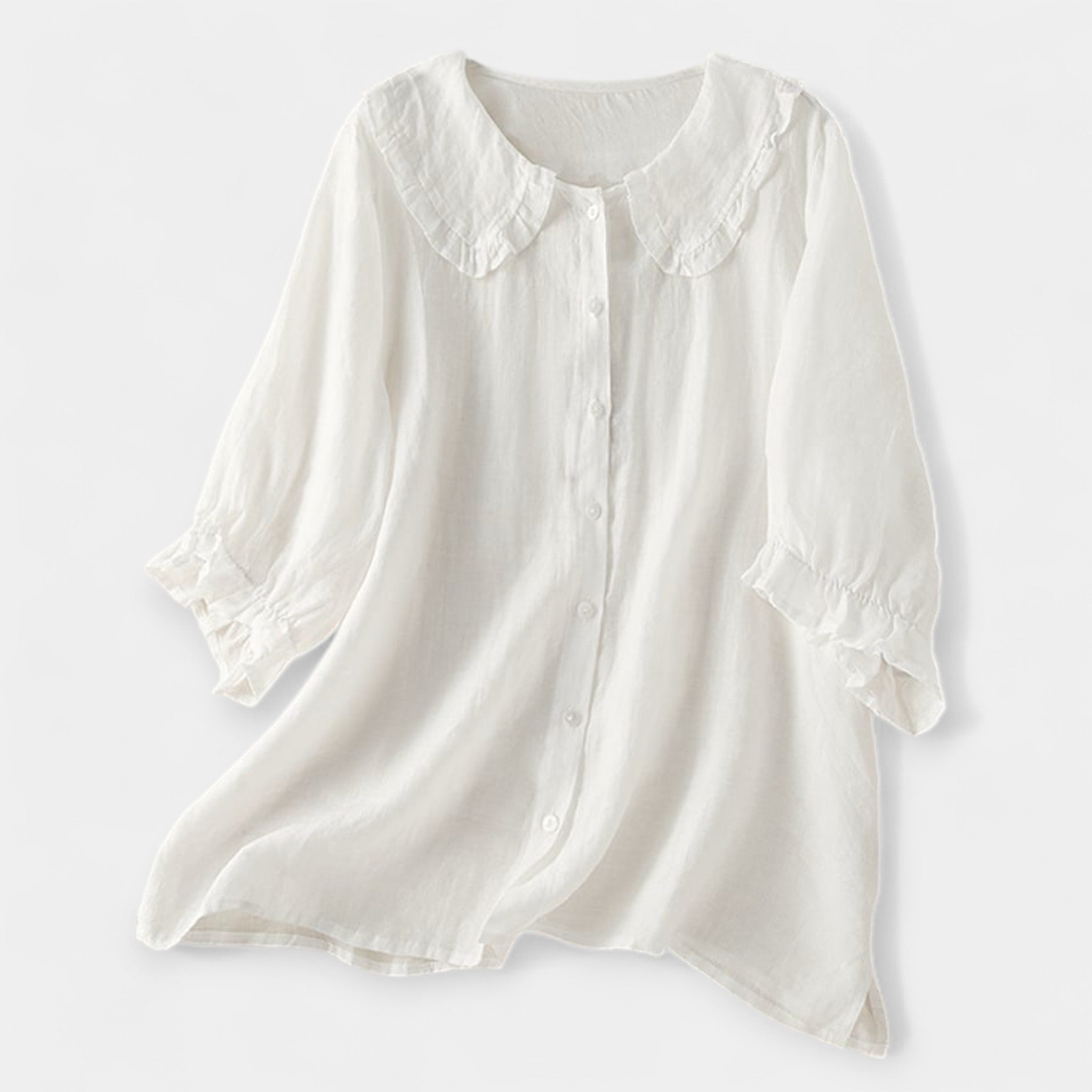 Košile Pruhovaná S Límcem Peter Pan Pro Pohodu Denně