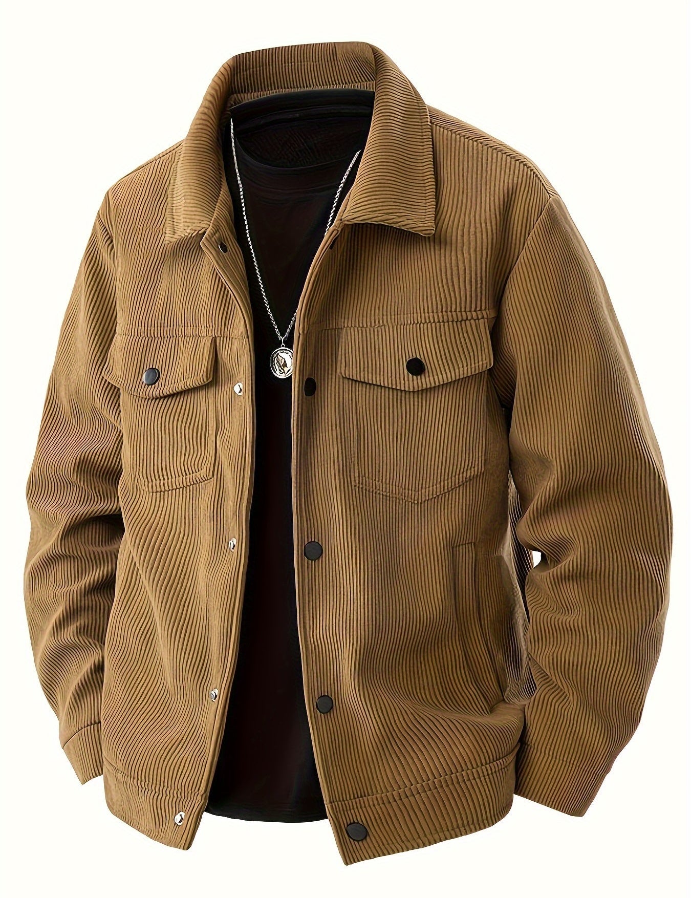 Elegantní Cordurový Kabát