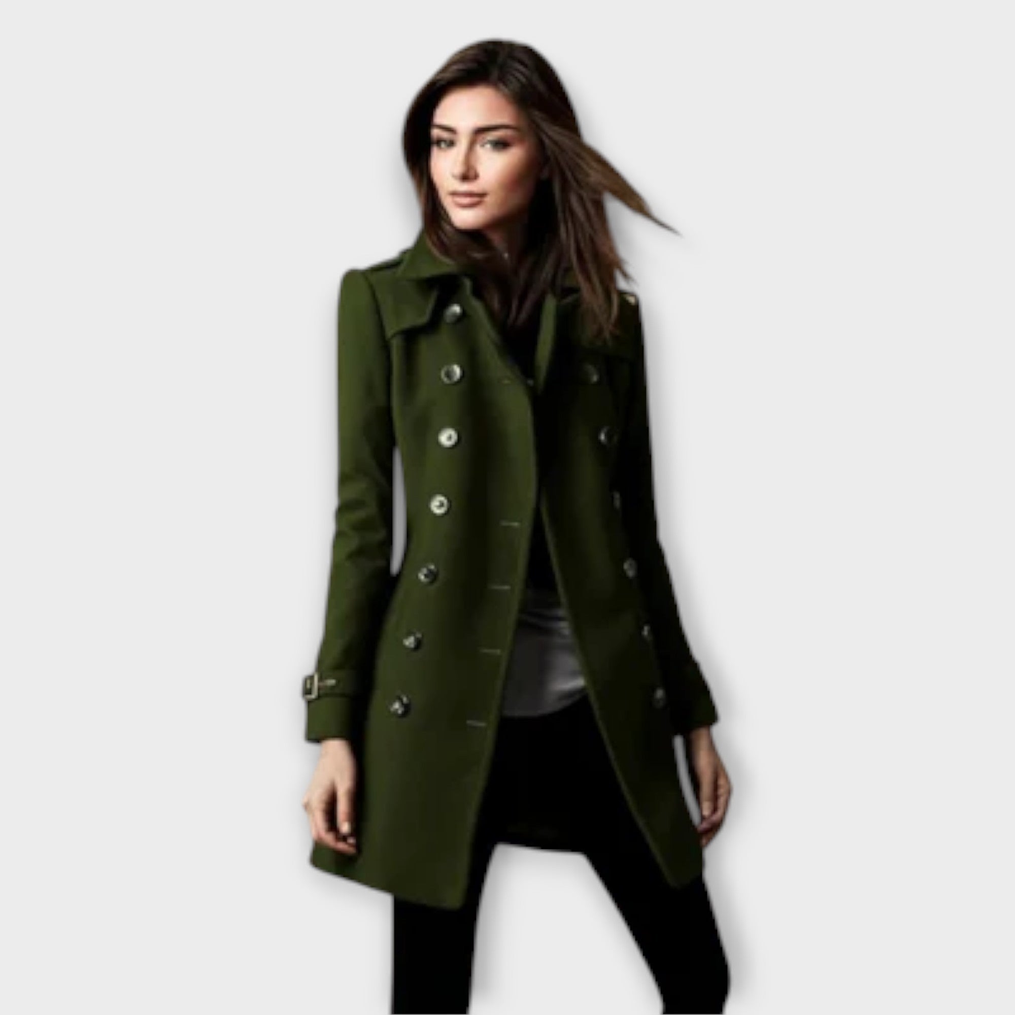 Lítta Dvojitý Kabát Pro Zimu S Elegantním Nádechem Designu