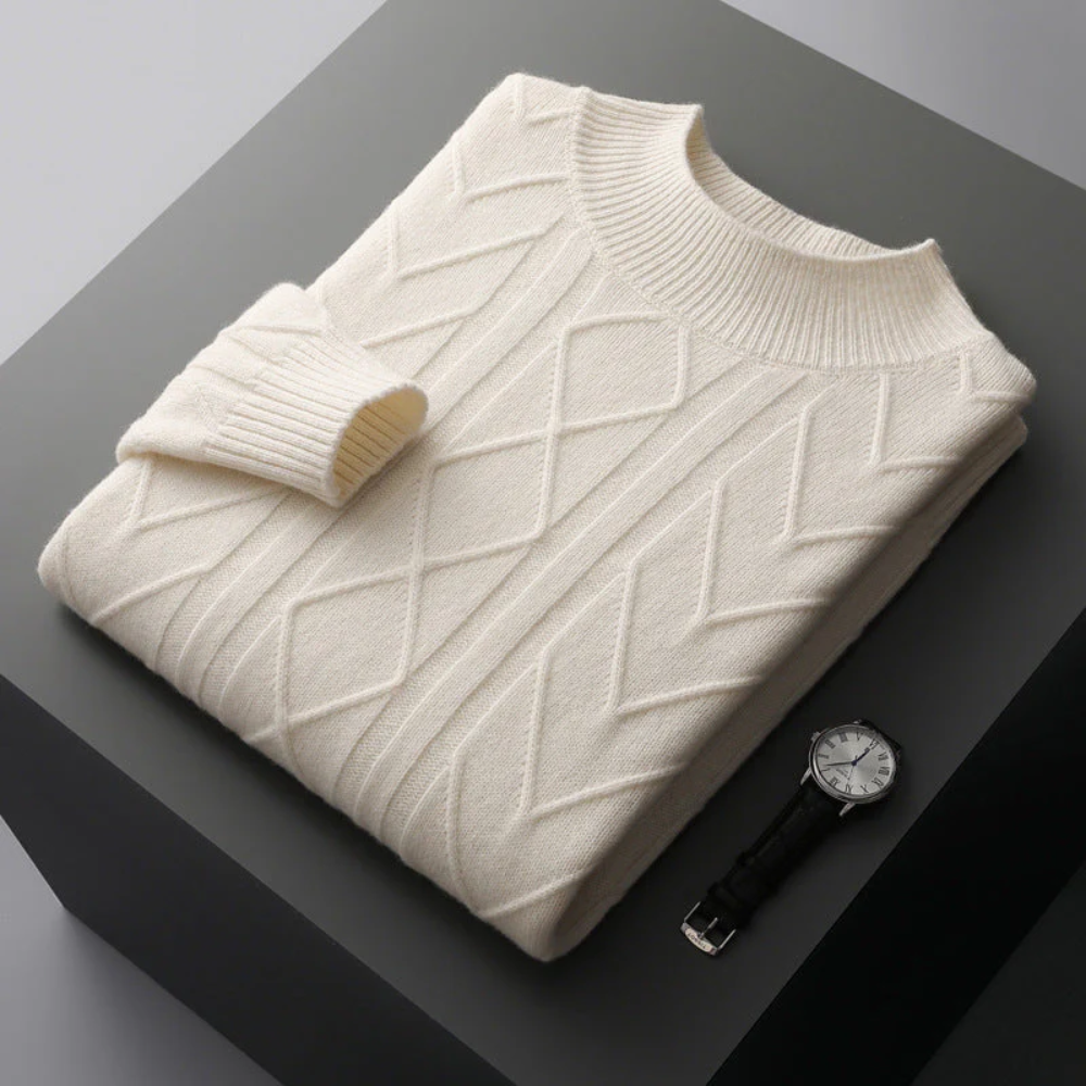 Mizar Patterned Cashmere Sweater