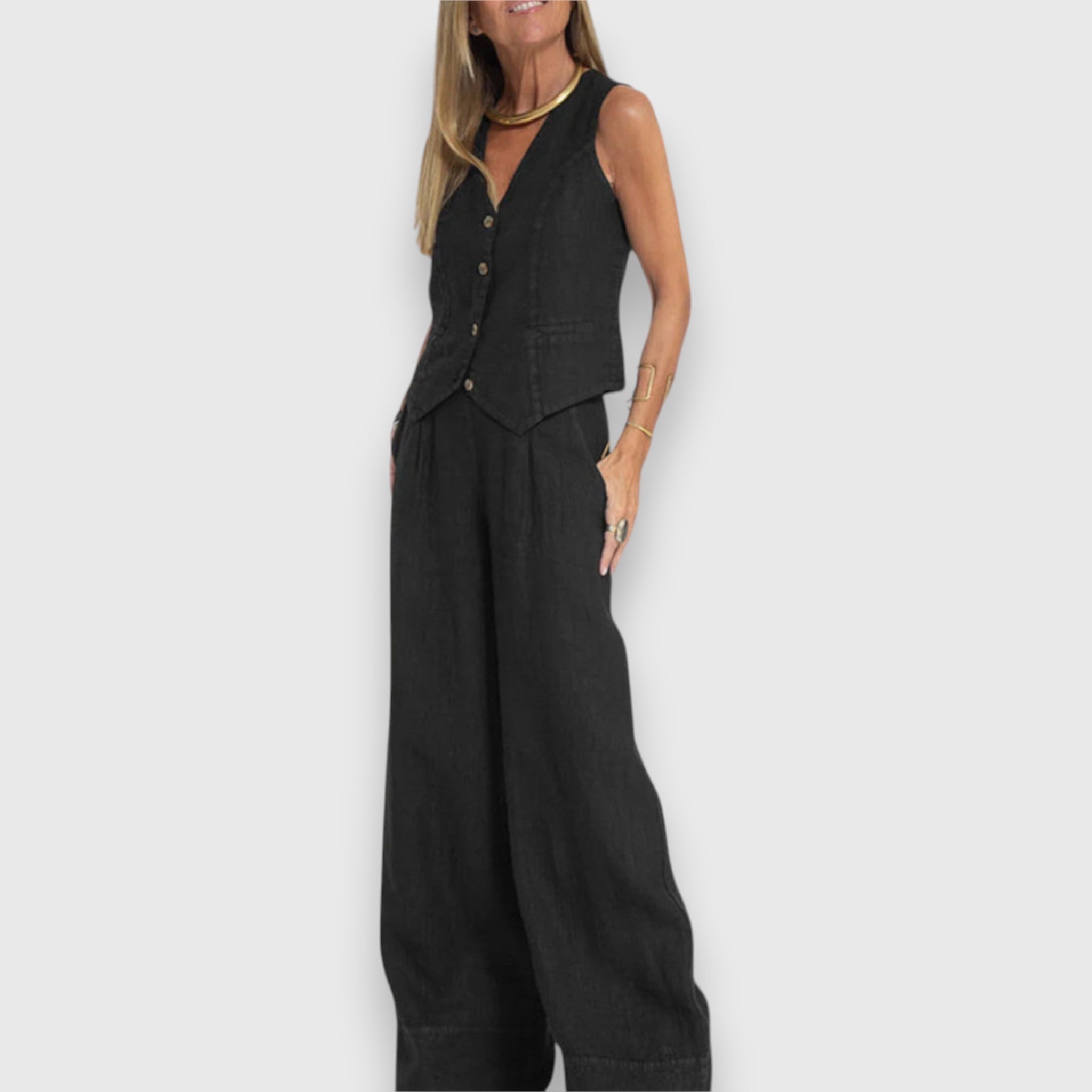 Dvoudílný Letní Set Nina Lehkost Elegantní Silueta Stylu