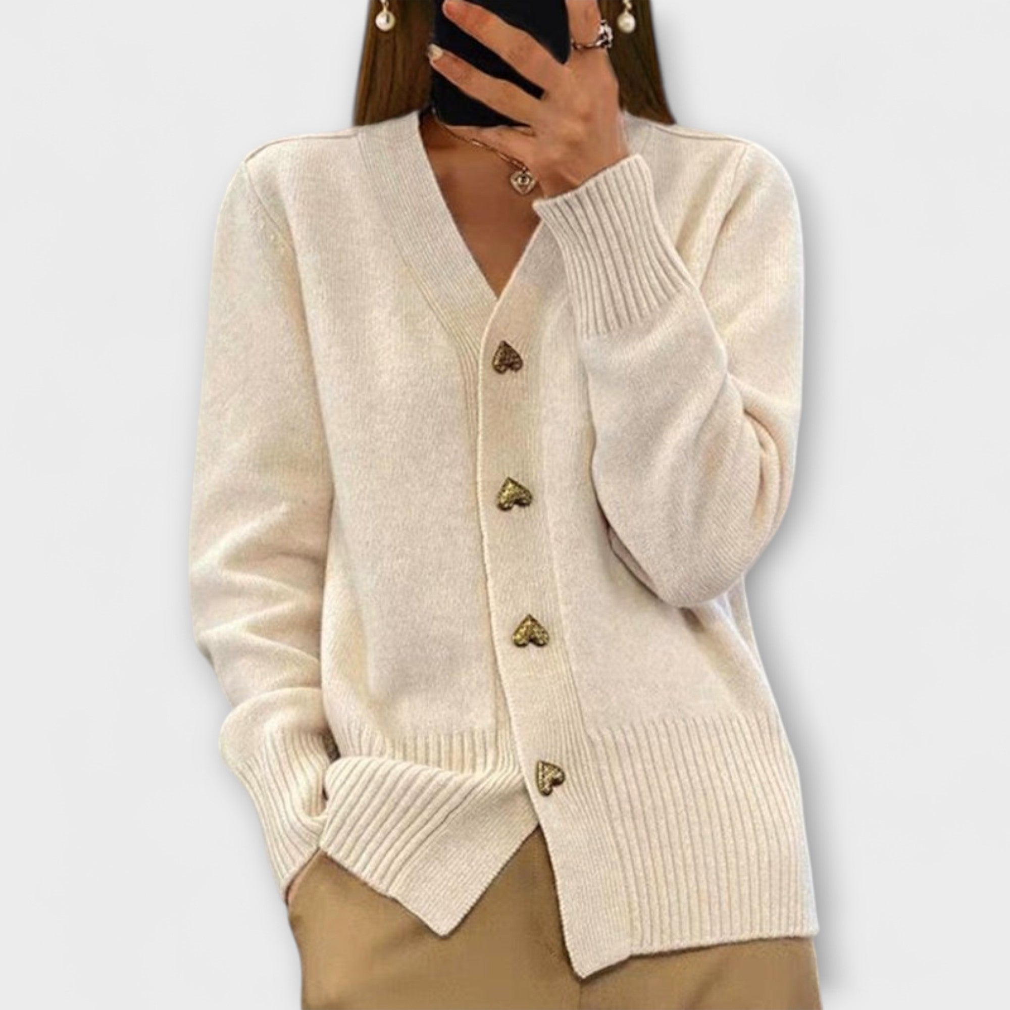 Marij Dámský Svetr S Výstřihem Do V Vintage Preppy Styl