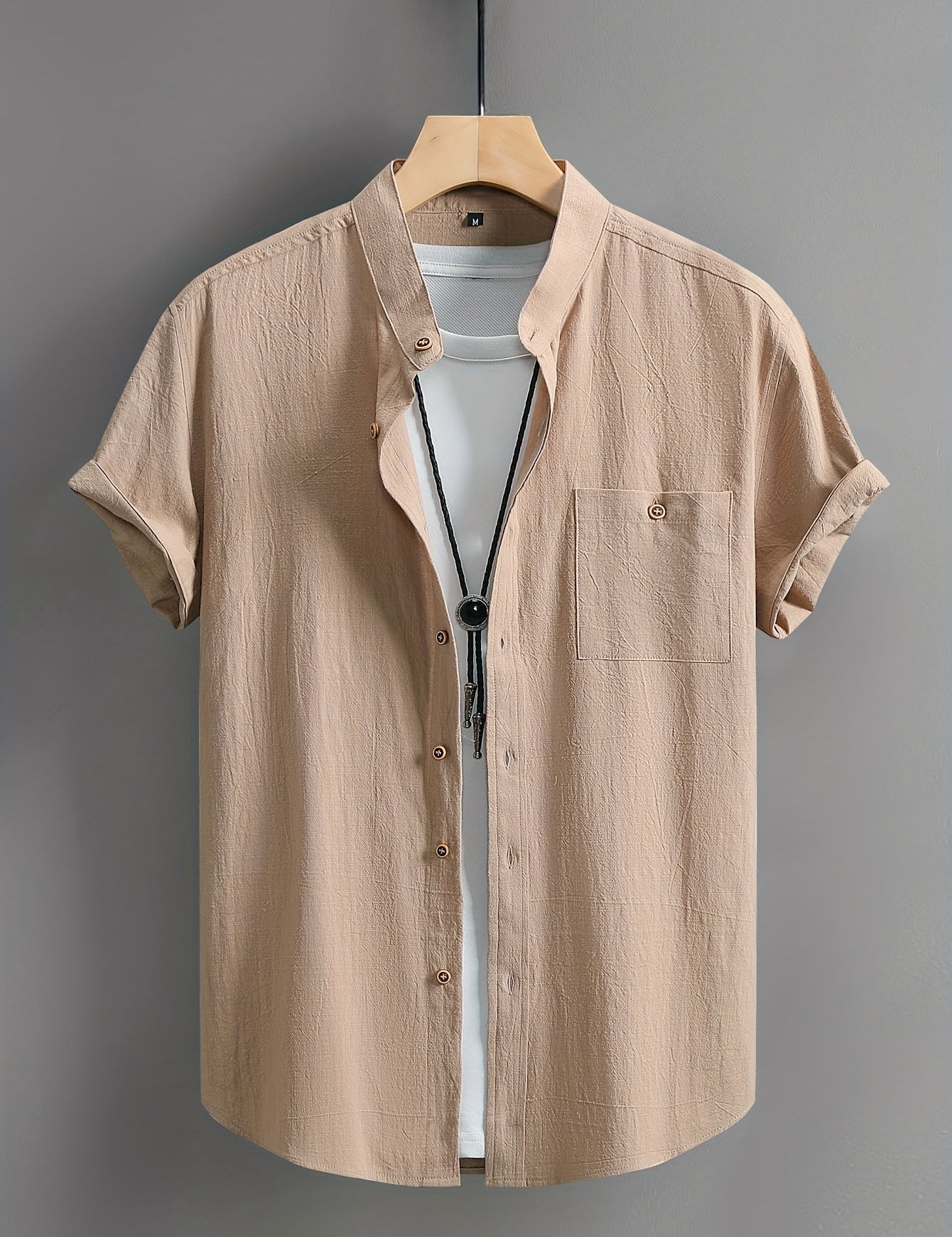 Lehká Košile Krátký Rukáv