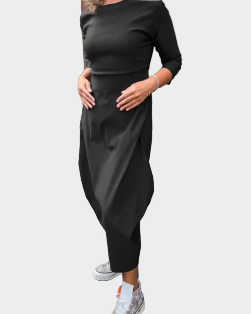 Casual Chic Oblek s Bezrukávovým Sakem Černou Sukní