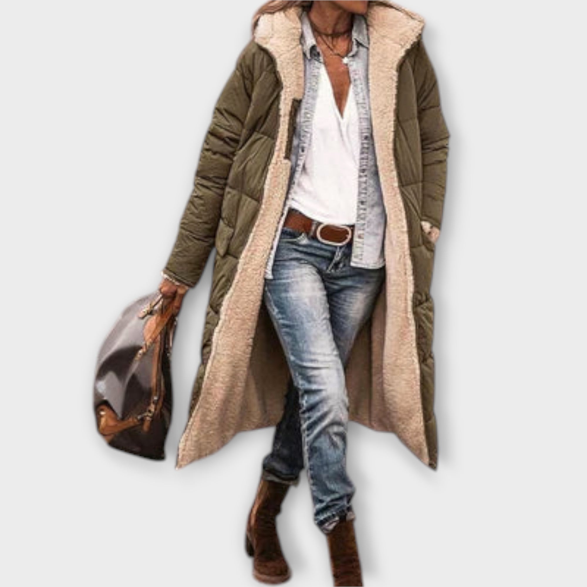 Kora Kabát S Fleecovou Podšívkou Teplý Izolovaný Do Zimy