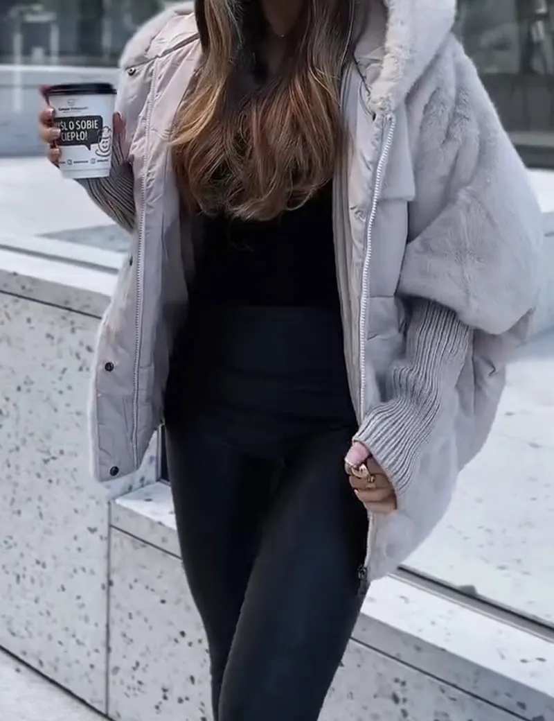 Ava Péřová Bunda Do Zimy S Teddy Podšívkou Pro Mrazy