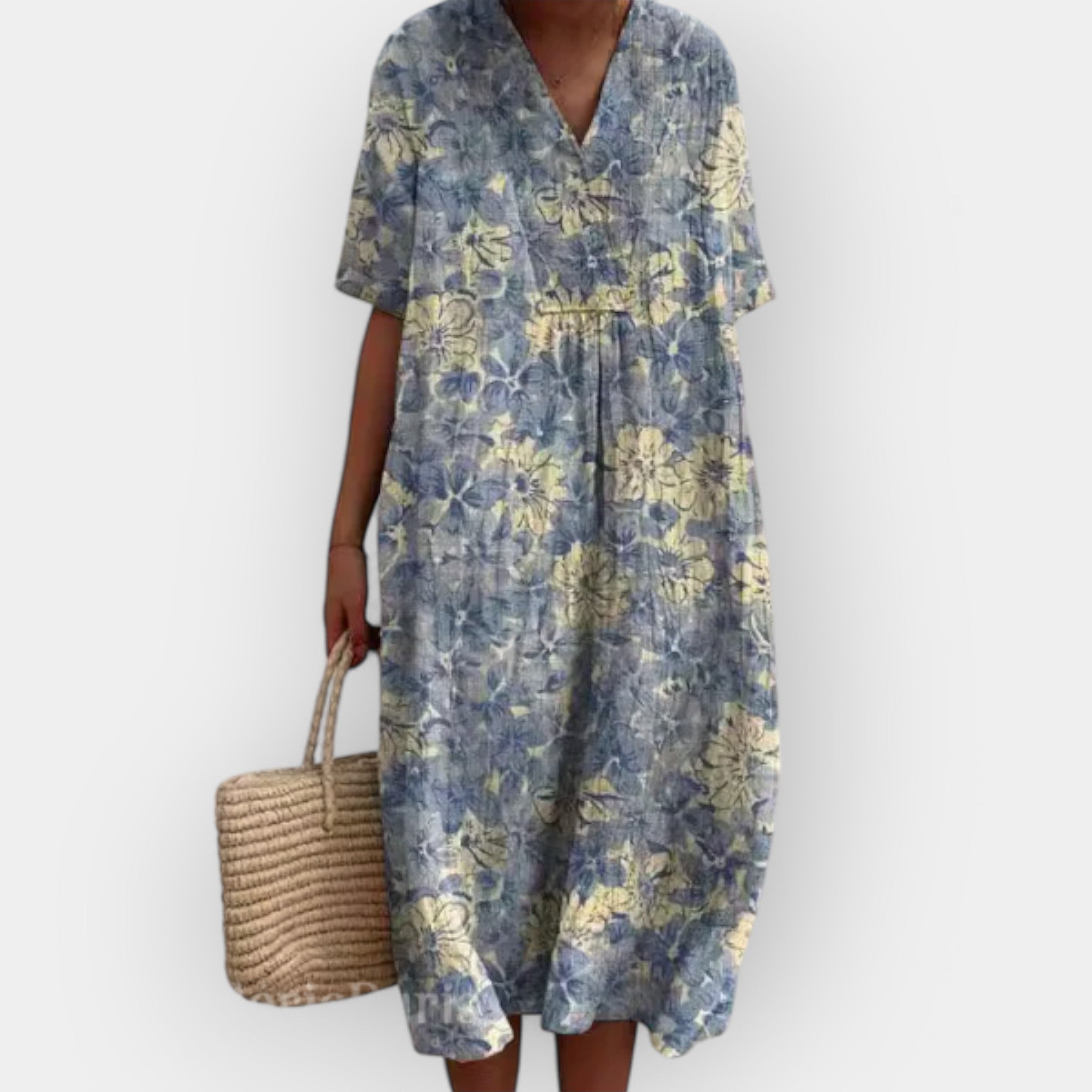 Květinové Šaty Pro Teplé Dny Lehký Letní Model Pro Ženy