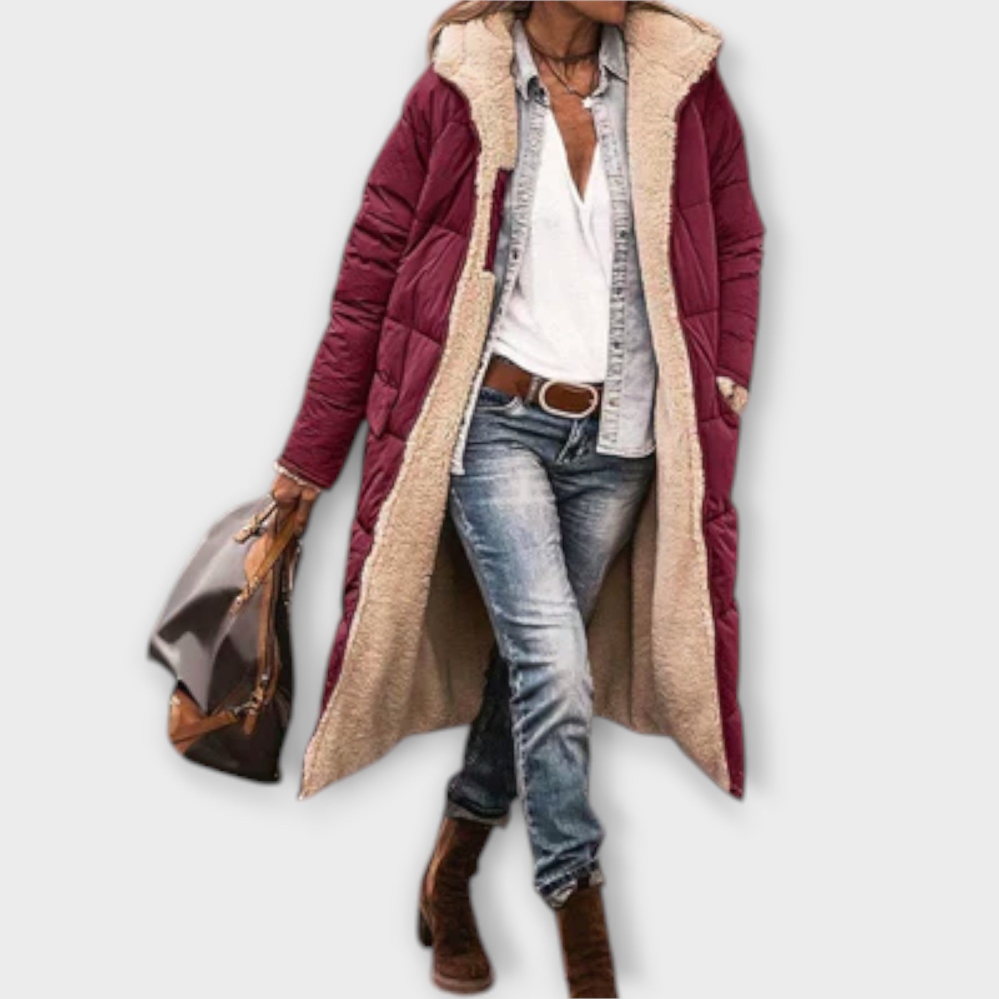 Kora Kabát S Fleecovou Podšívkou Teplý Izolovaný Do Zimy