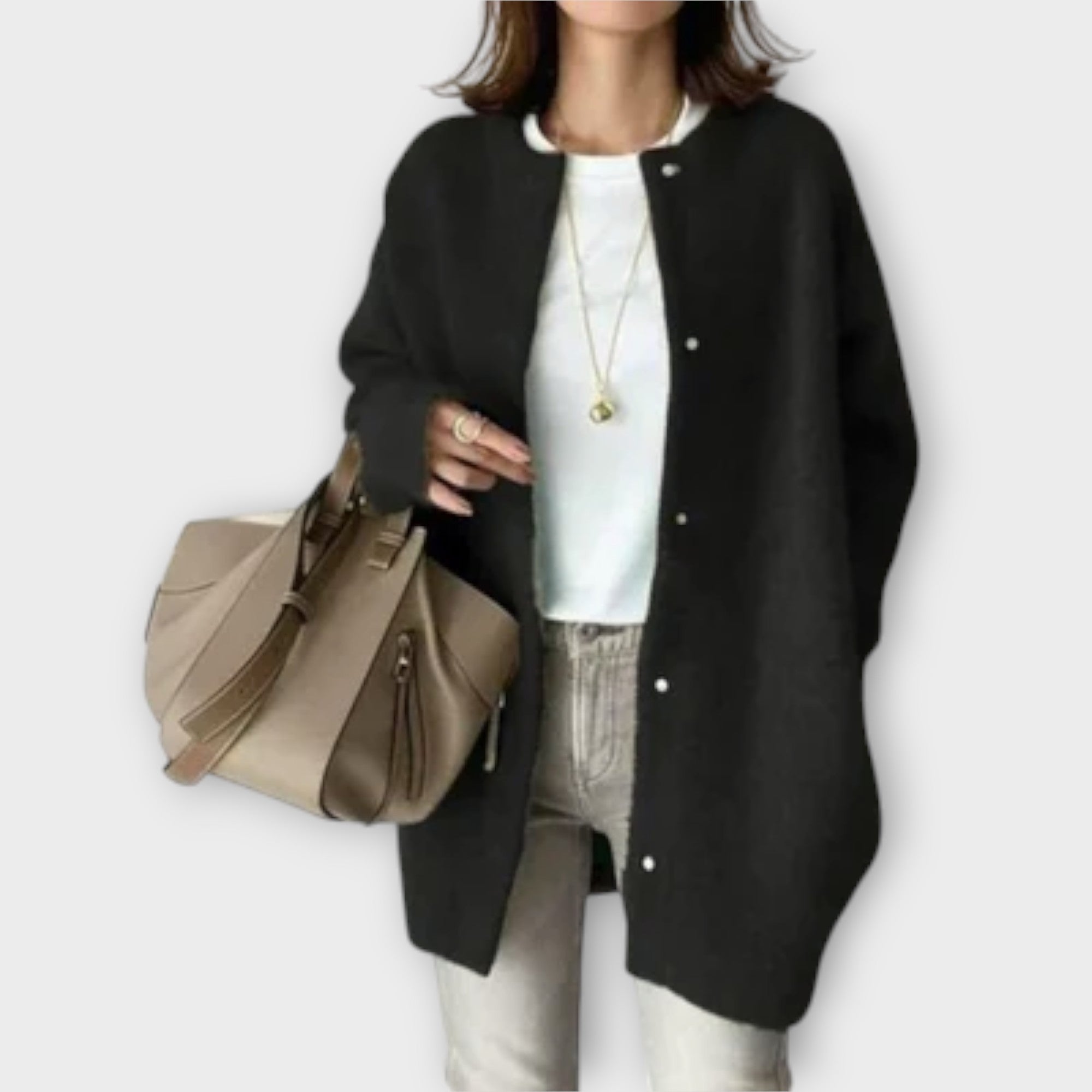 Lilly Elegantní Pletený Kardigan Každodenní Vrstvení