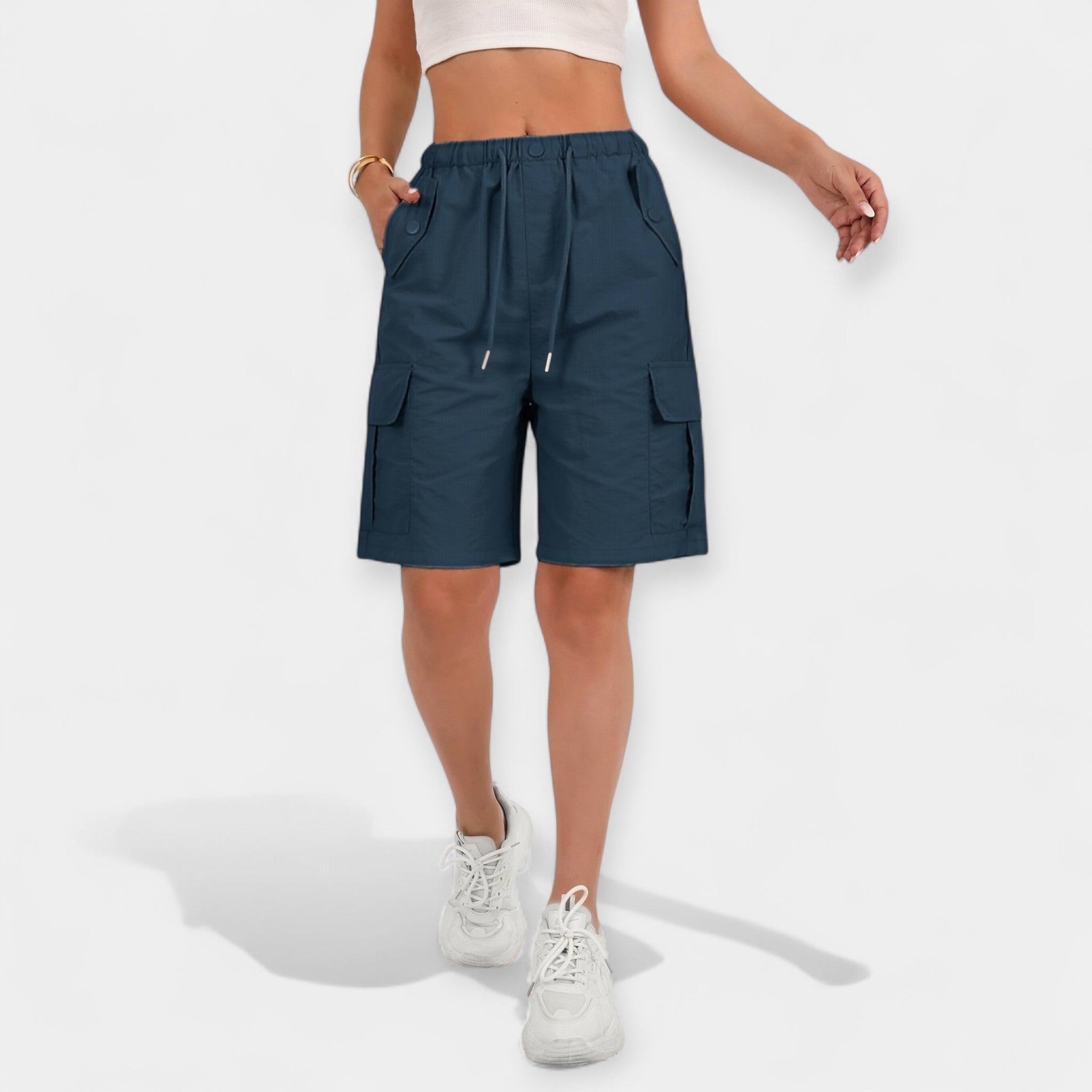 Dámské Letní Cargo Šortky Lehké Pohodlné Stylové Trendy