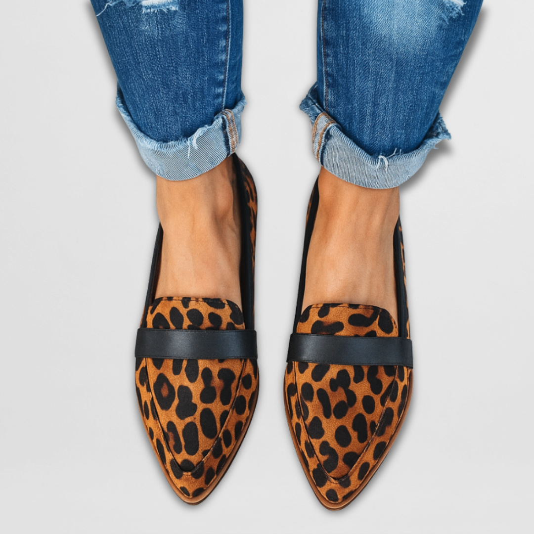 Nadia Semišové Loafers Špičaté Boty Pro Každý Den Džínám