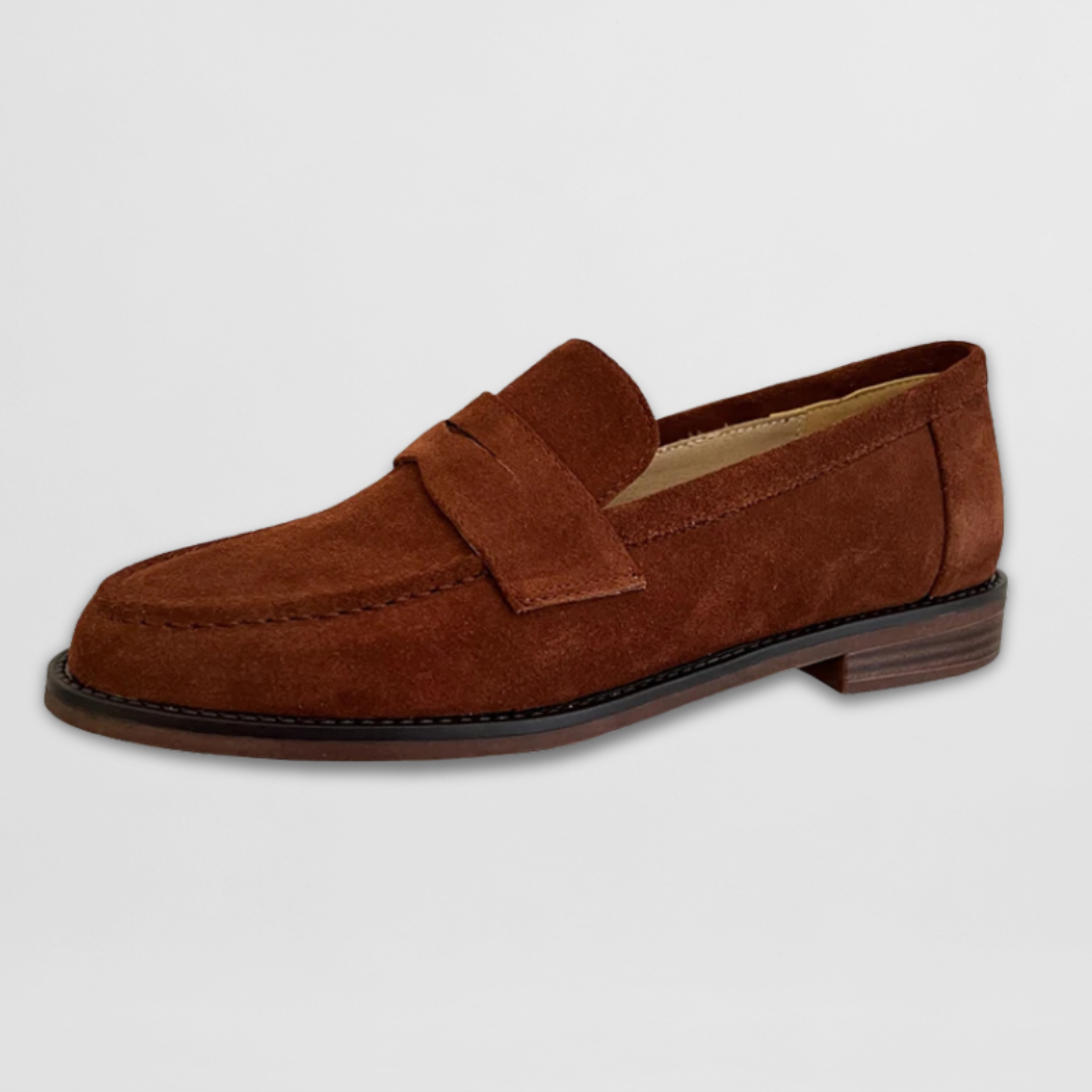 Retro Mokasíny Semišové Elegantní Klasický Střih Pro Biznis